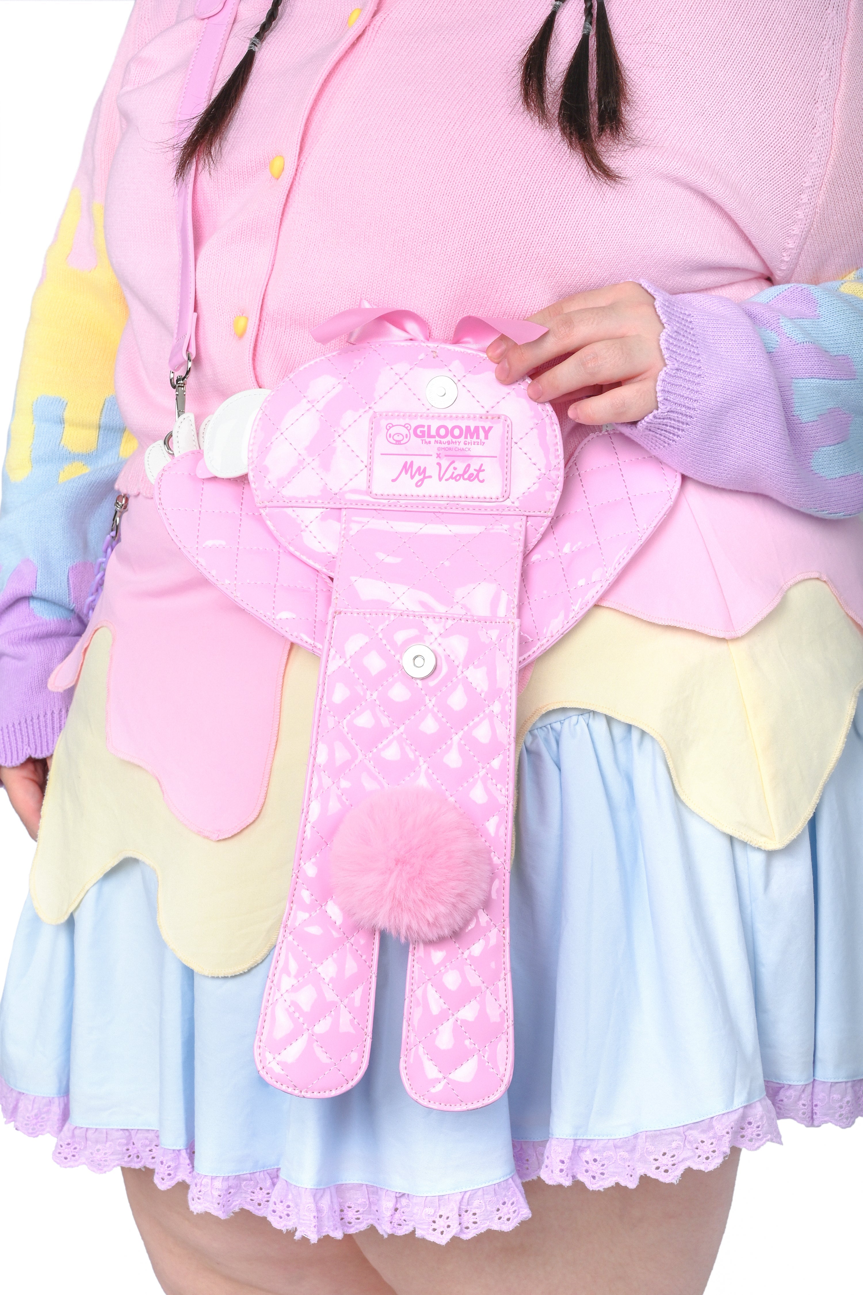 Gloomy Bear x My Violet  - Bear Hug Crossbody Phone Pouch