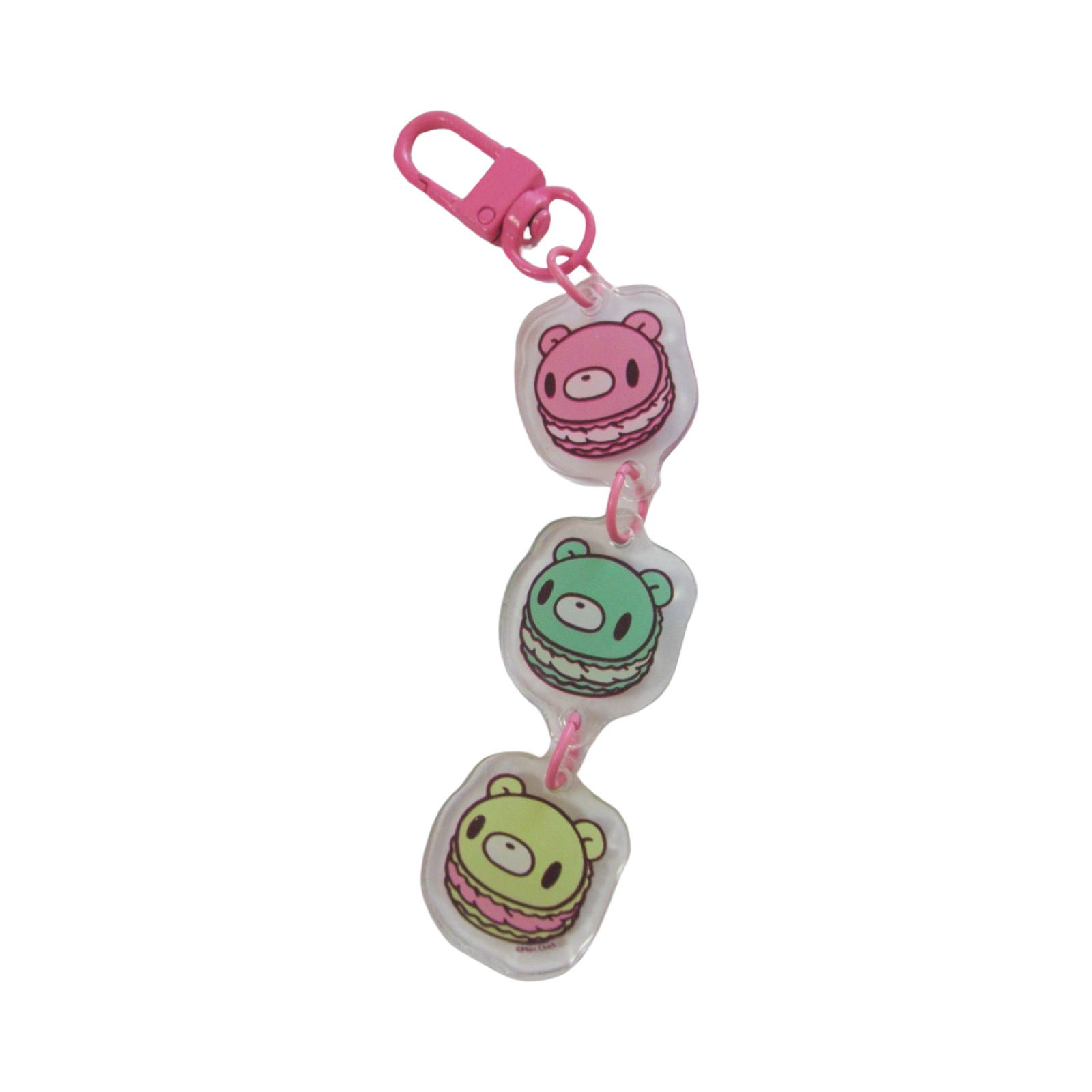 Gloomy Bear Cafe Macaron Tiered Acrylic Keychain [Green Matcha Ver.]