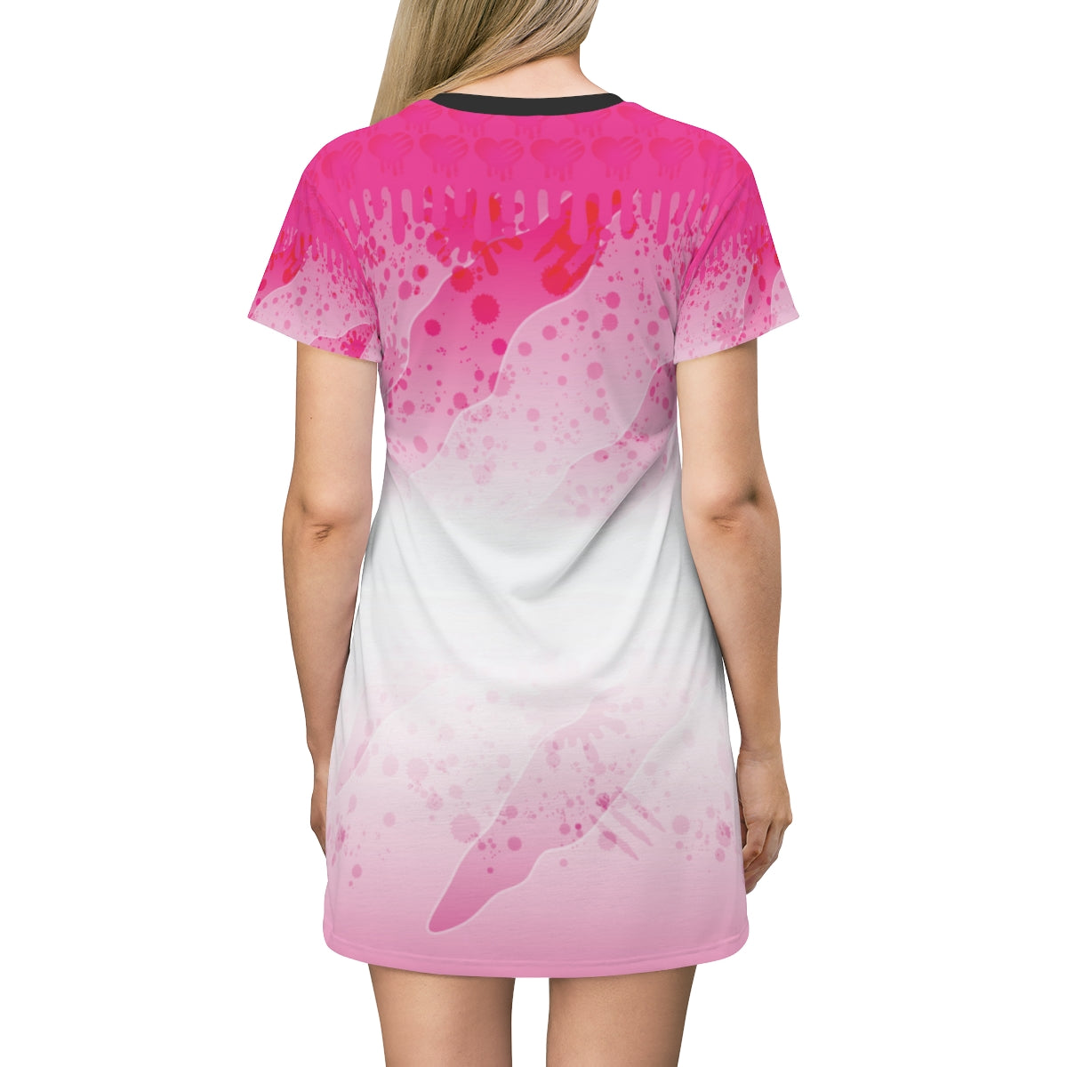 Gloomy Bear Neo Shadow Abstraction AOP T-Shirt Dress