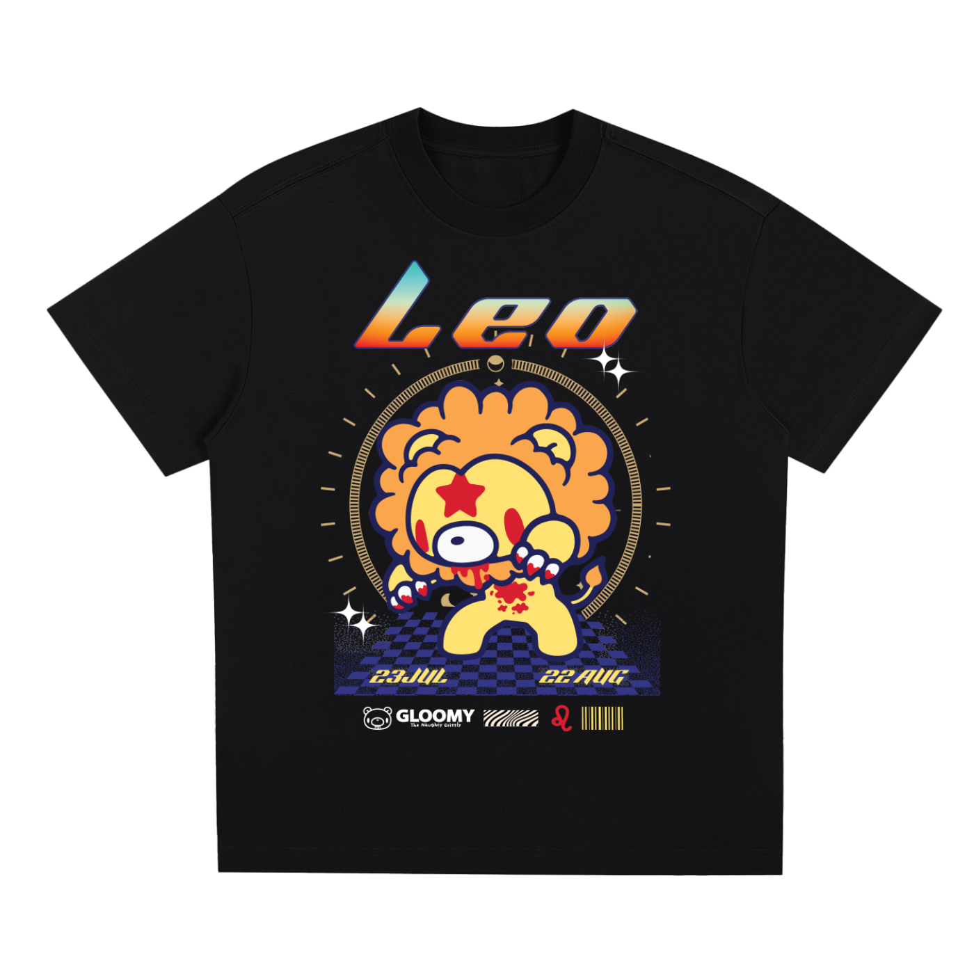 Leo Zodiac Gloomy Bear Sorona Quick-Dry Cooling T-Shirt