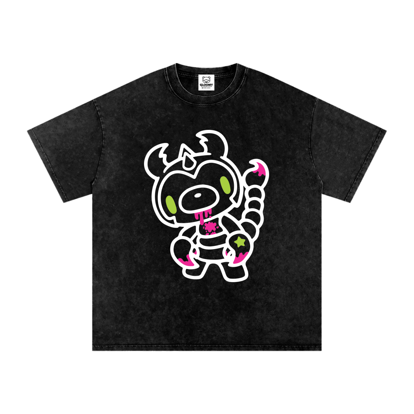 Snow Washed Oversized Cotton T-Shirt
