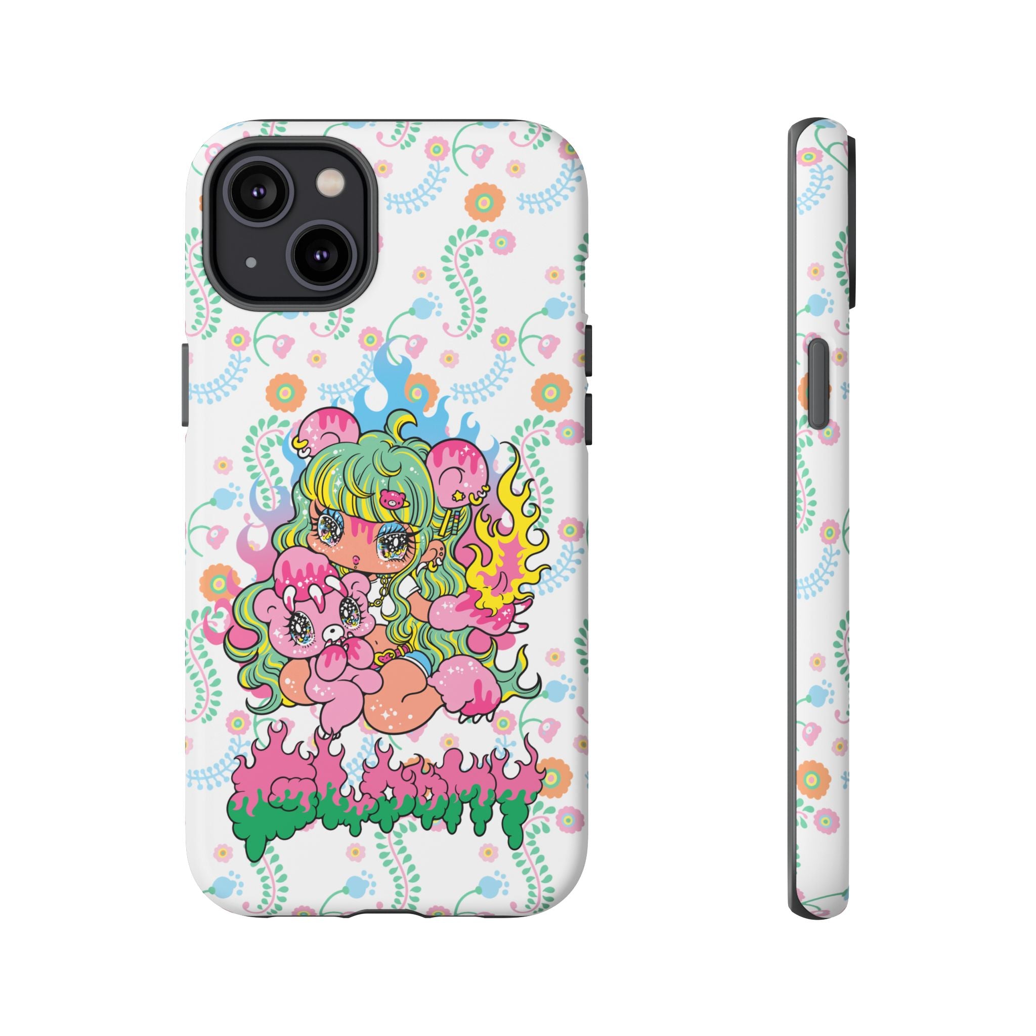 YURIE SEKIYA X GLOOMY BEAR ⭐️ FIRE GIRL PHONE CASE