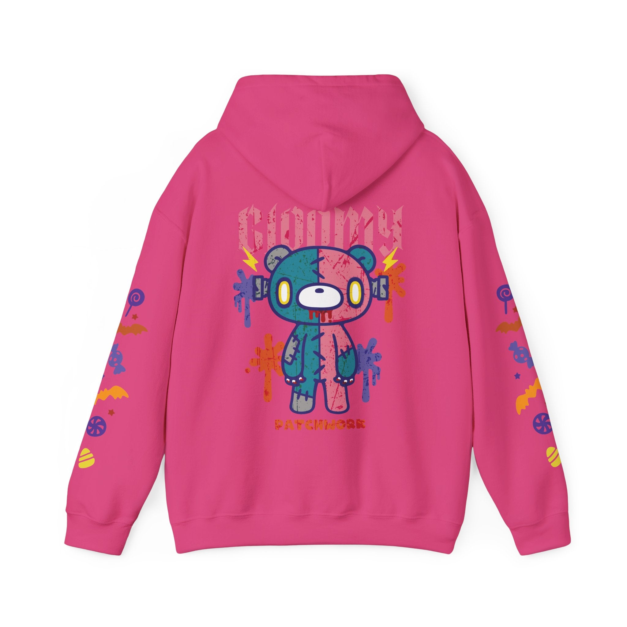 Halloween Patchwork Gloomy bear Hoodie