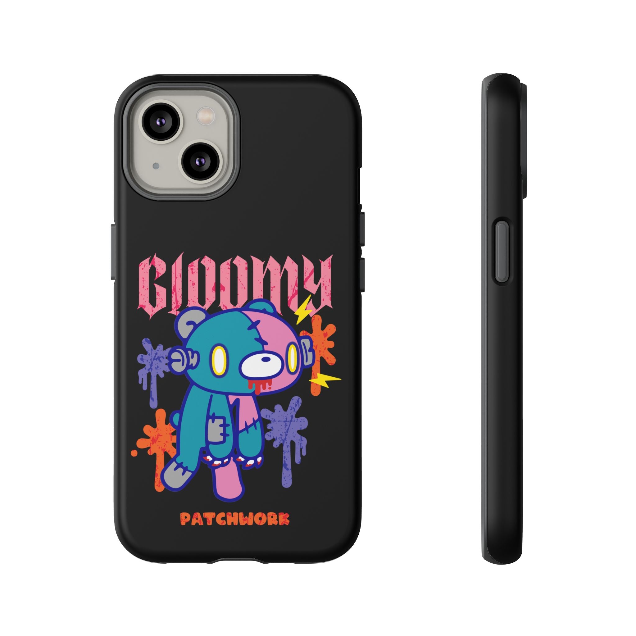 gloomy bear Halloween patchwork Phone Case