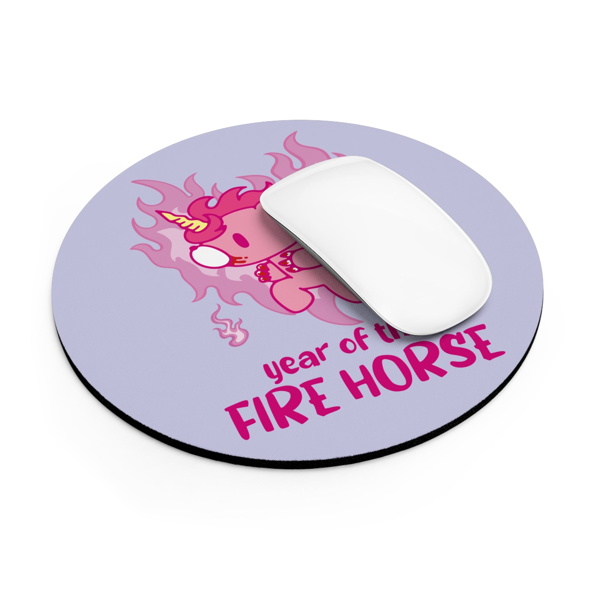 Fire Horse Gloomy Bear Mouse Pad
