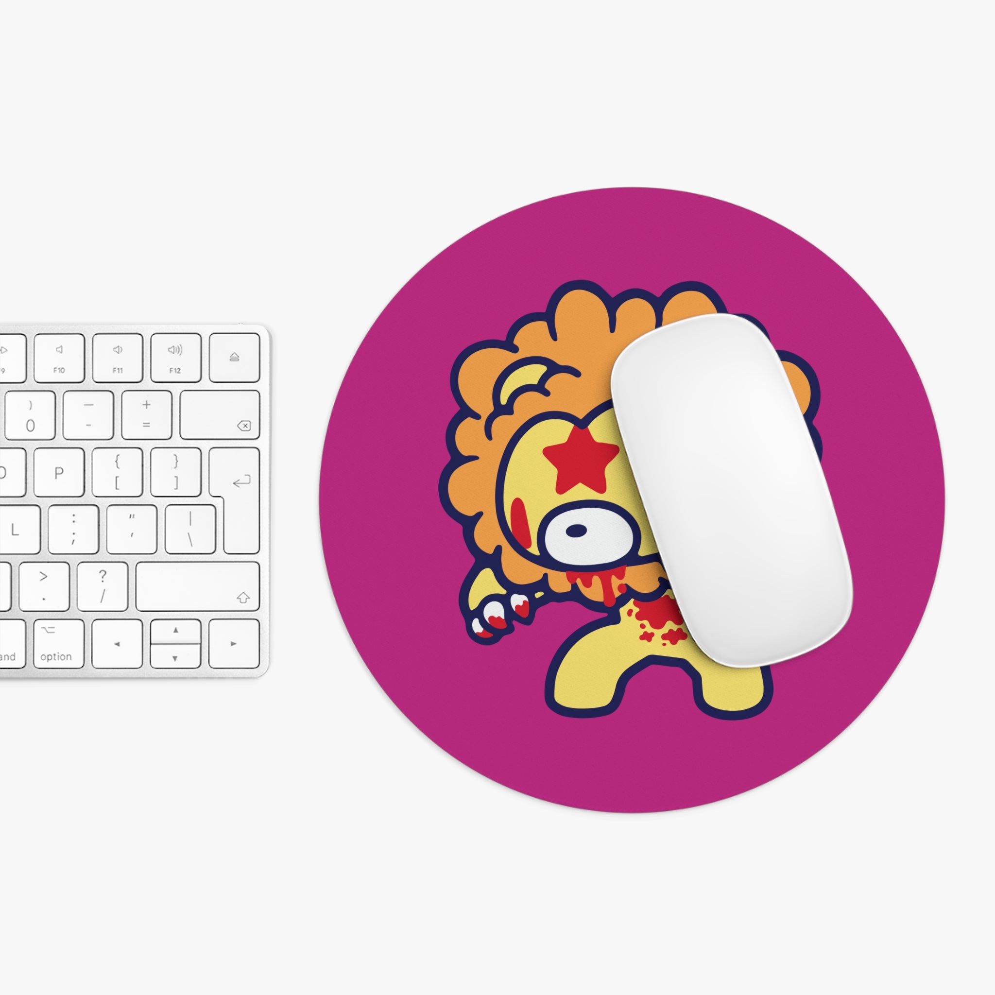 Leo Zodiac Gloomy Bear Mouse Pad