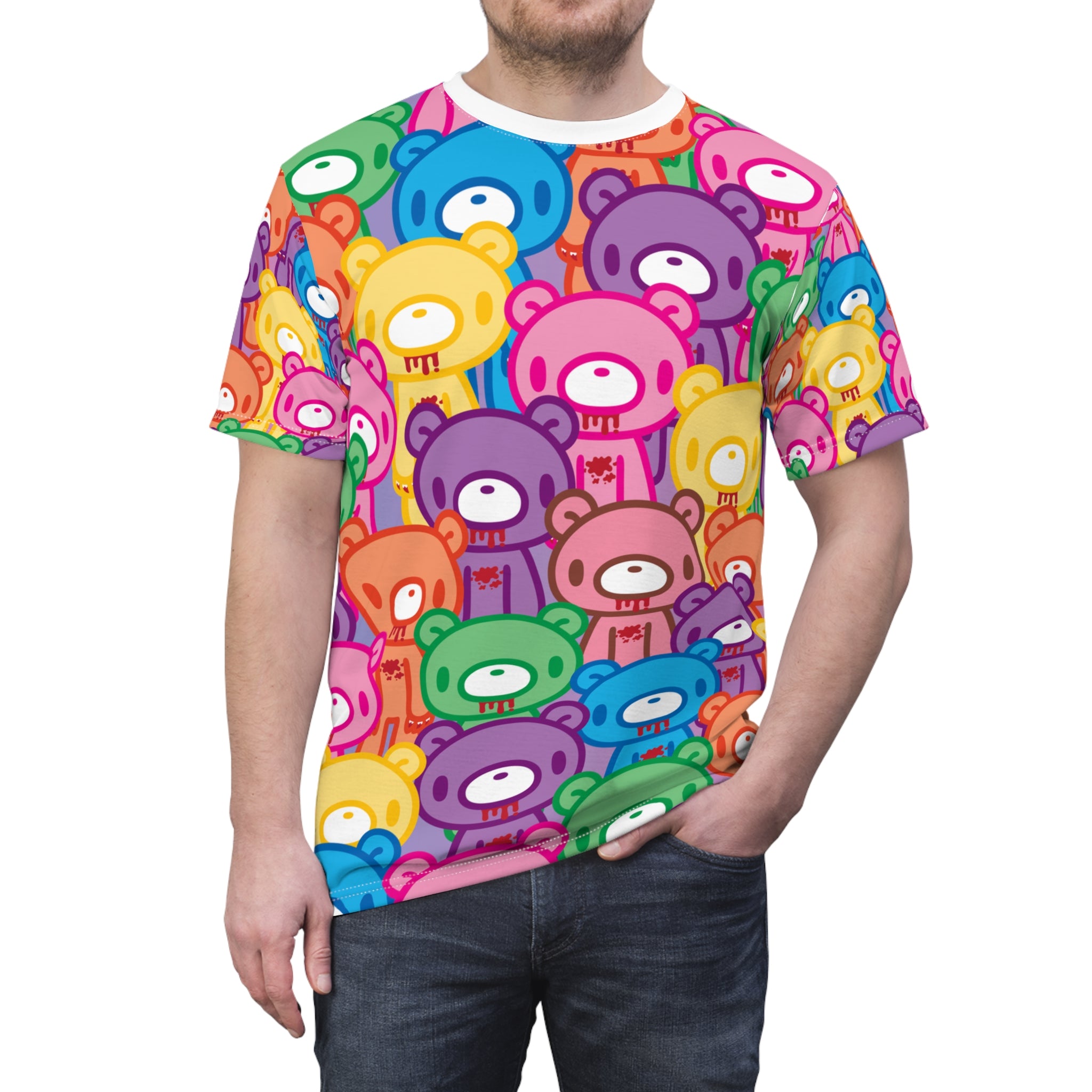 Gloomy Bear "Rainbow Dreams" Unisex Cut & Sew Tee