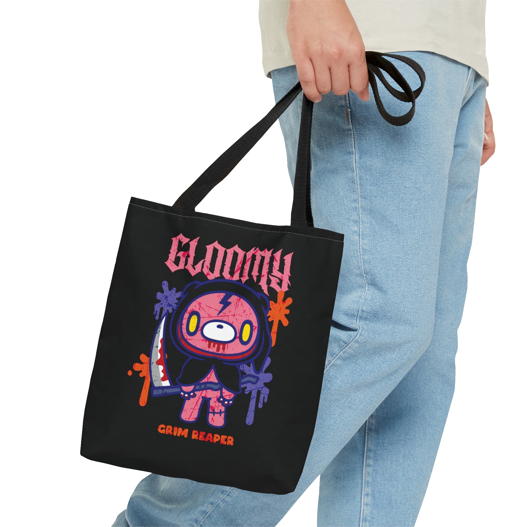 Gloomy Halloween Grim Reaper Tote Bag