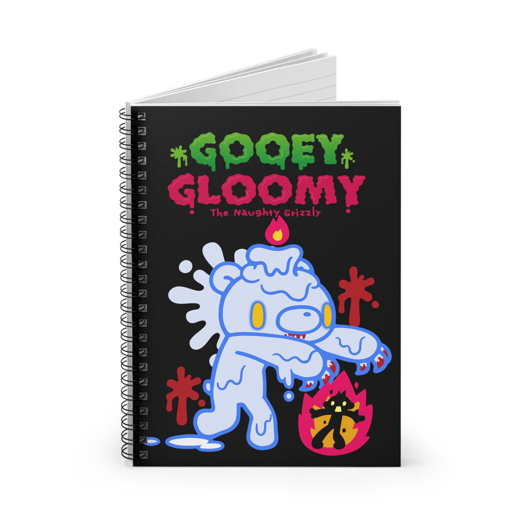 Gooey Gloomy Wax Spiral Notebook