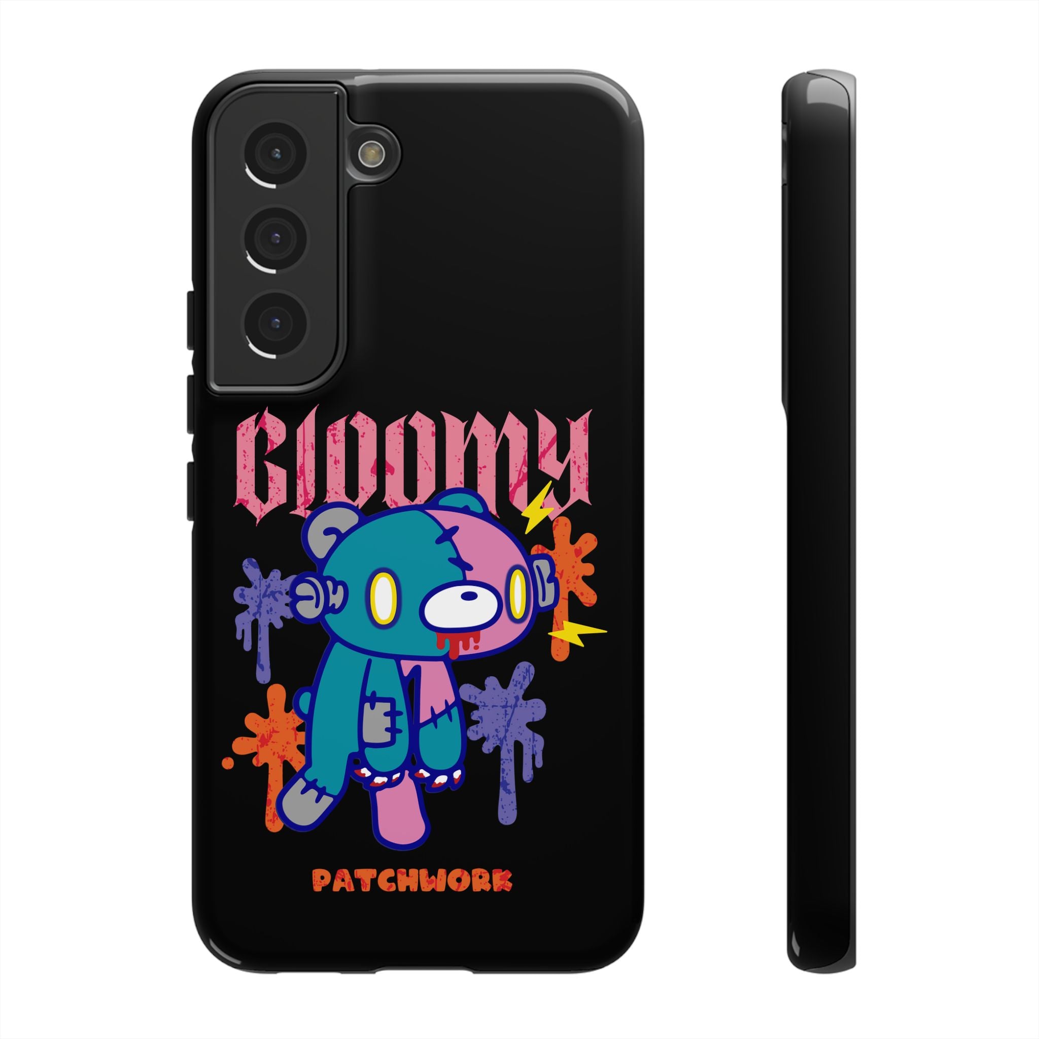 gloomy bear Halloween patchwork Phone Case