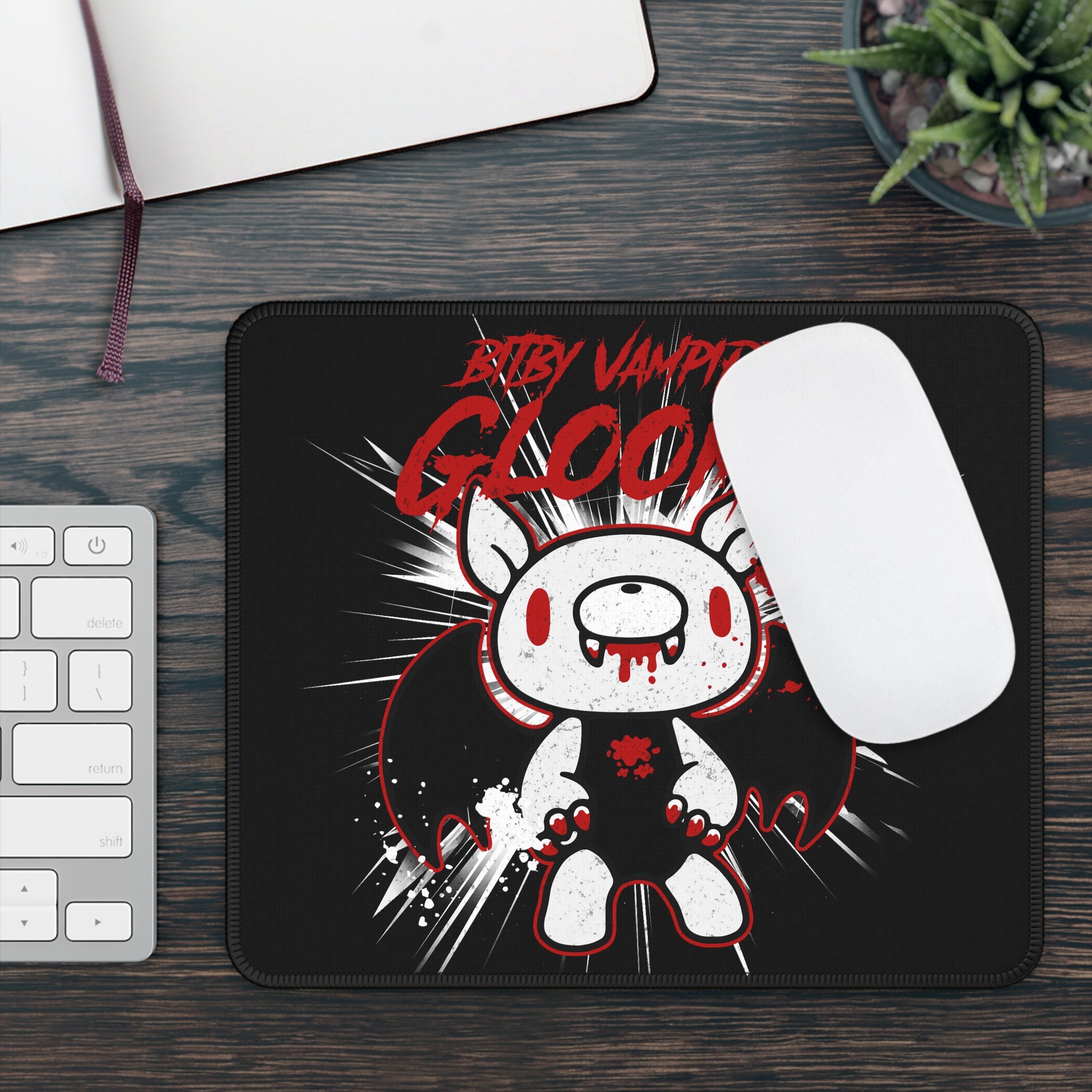 Bitby Vampire Gloomy Halloween Gaming Mouse Pad