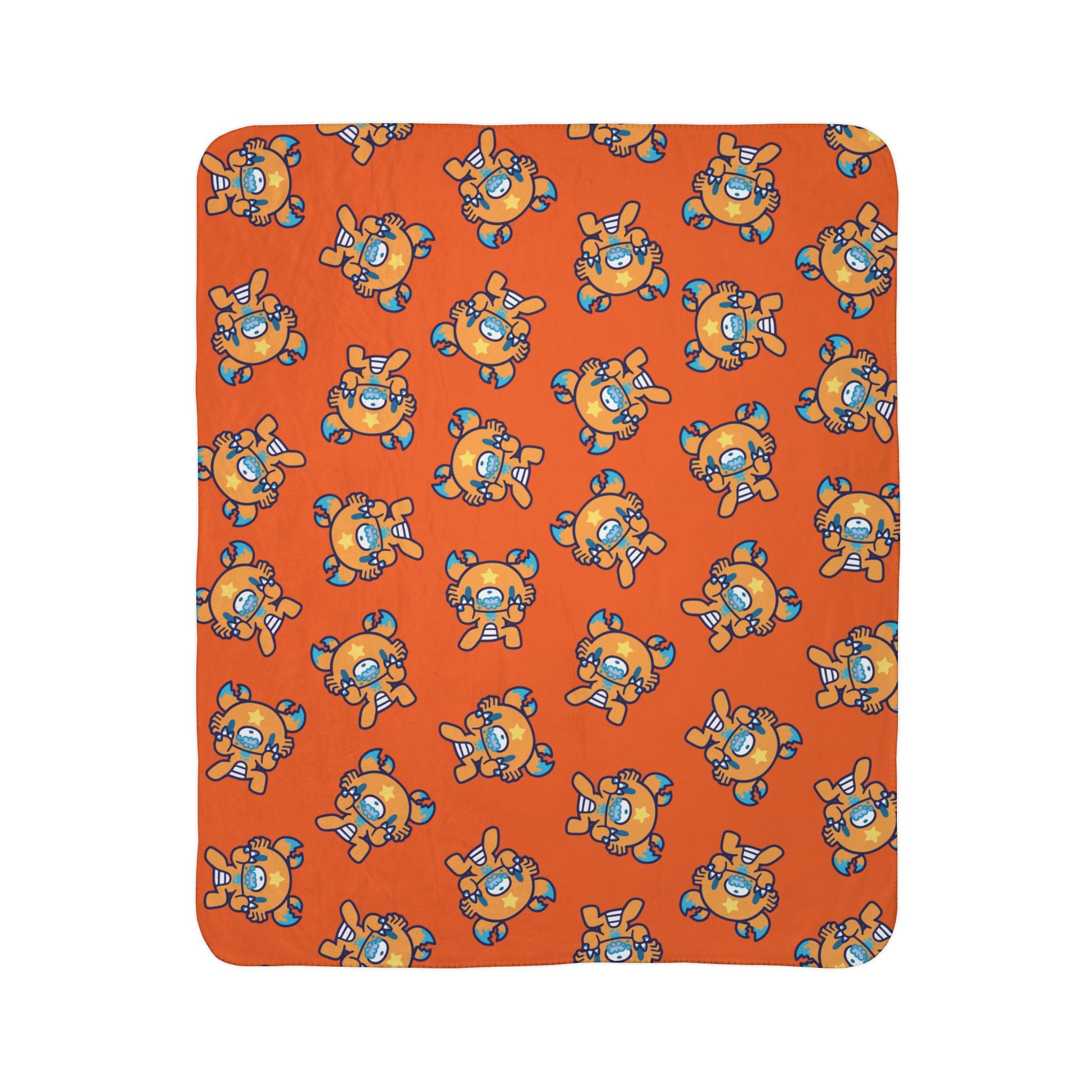 Gloomy Bear Cancer Zodiac Fleece Sherpa Blanket