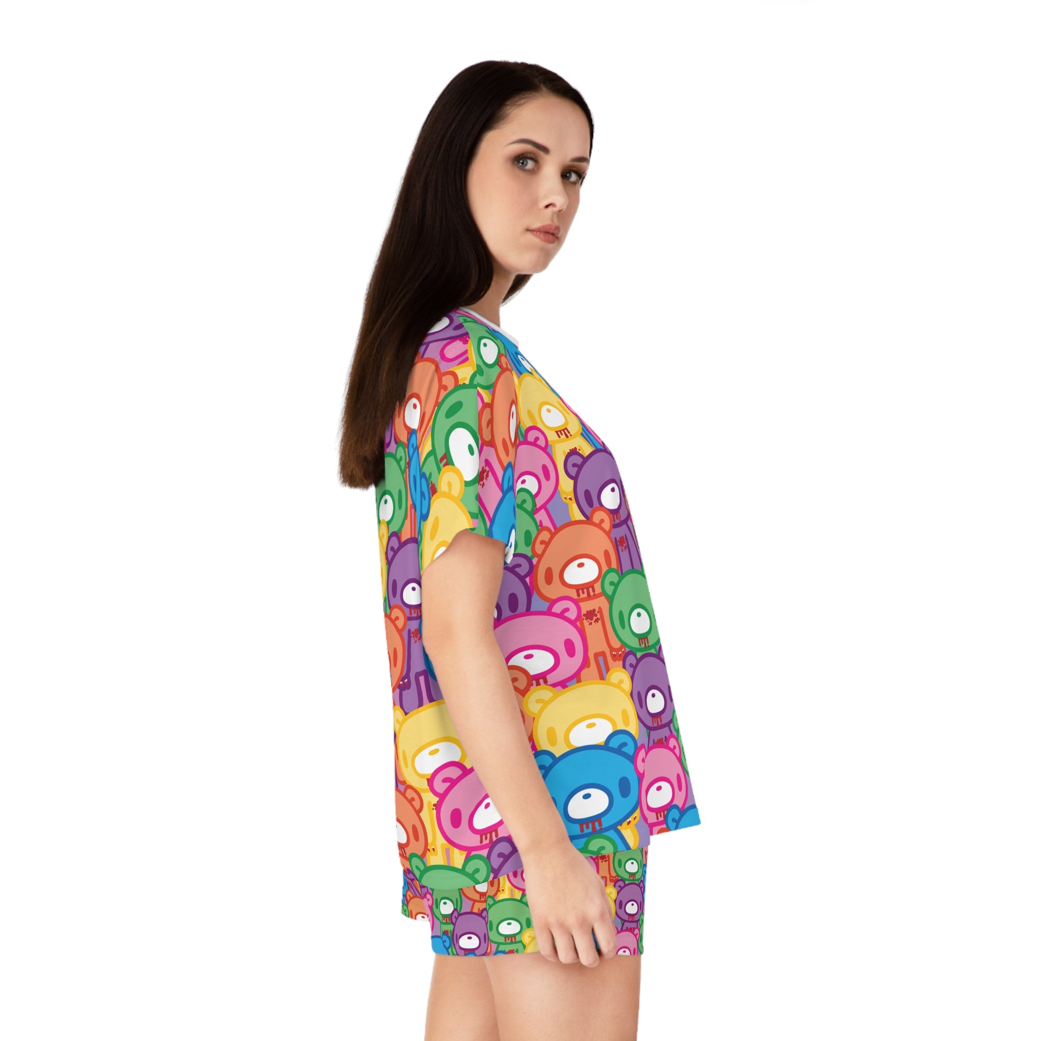 Gloomy Bear "Rainbow Dreams" Women's Short Pajama Set