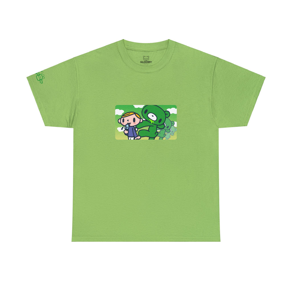 Sneak Up Green Gloomy Bear Tee