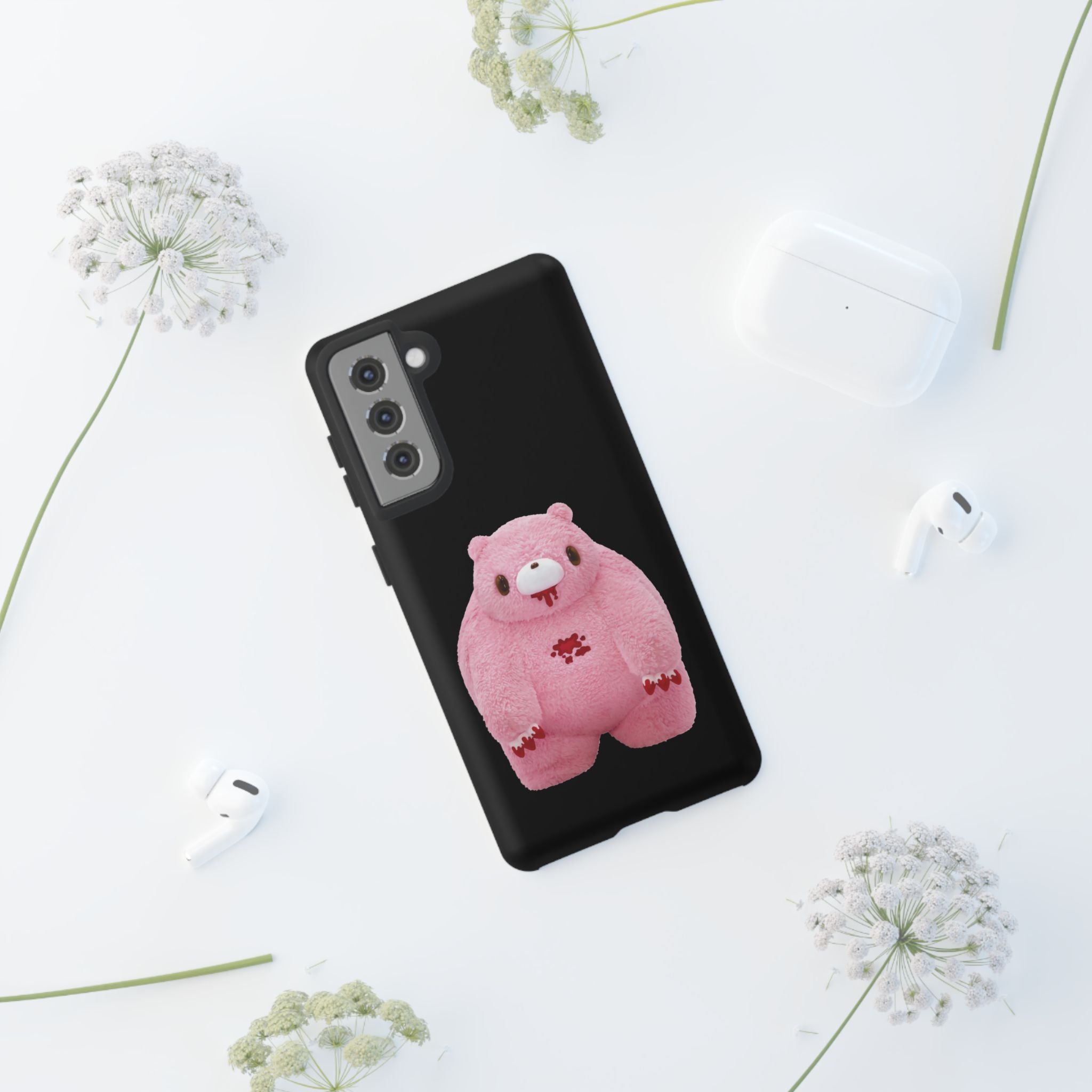 Chubby Gloomy Plush Tough Phone Case