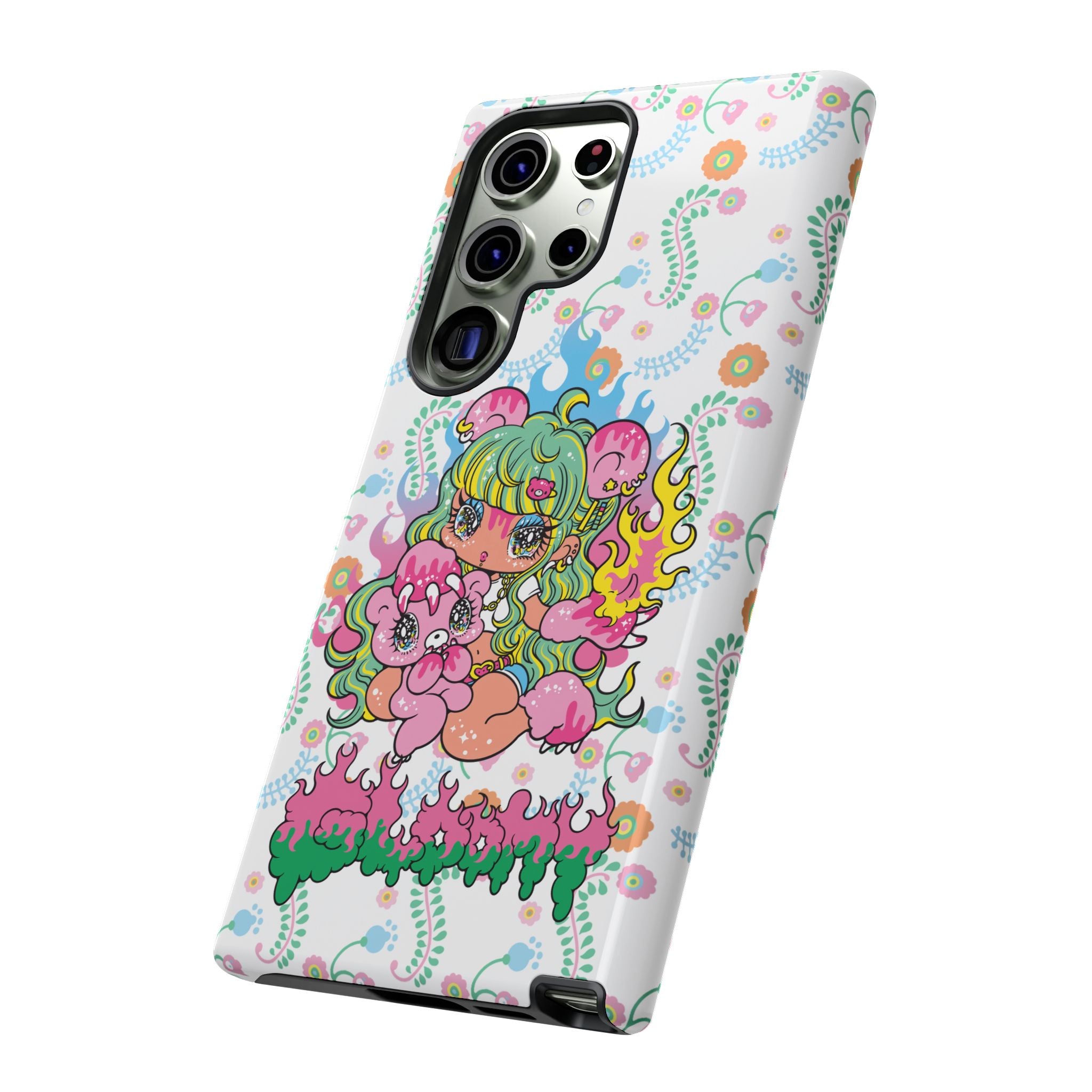 YURIE SEKIYA X GLOOMY BEAR ⭐️ FIRE GIRL PHONE CASE