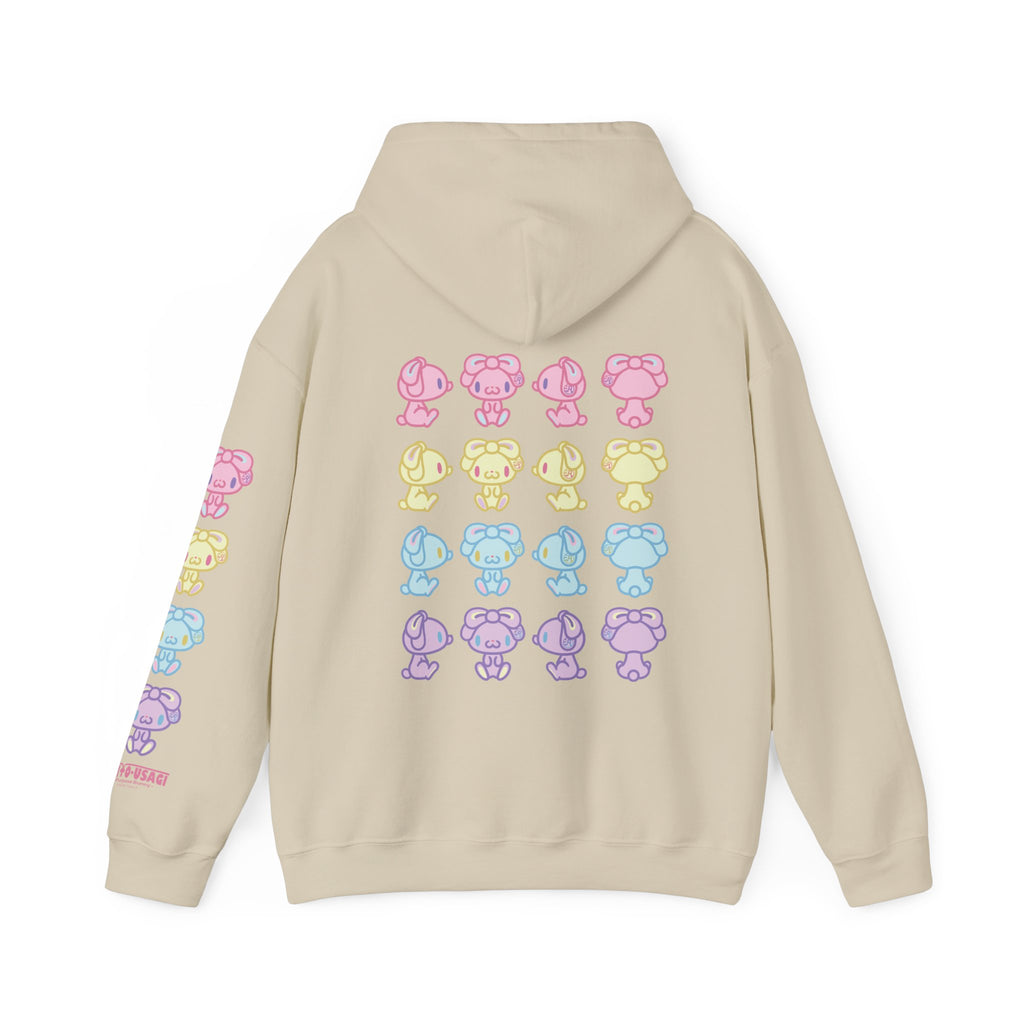 Pastel Pals All Purpose Bunny Unisex Hooded Sweatshirt