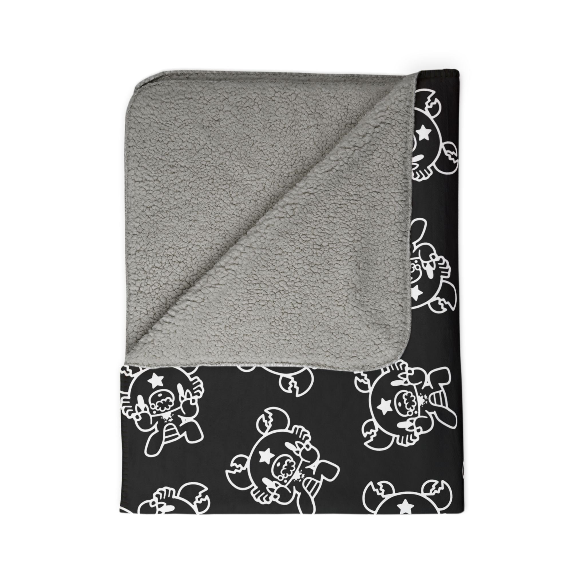 Gloomy Bear Cancer Zodiac Fleece Sherpa Blanket