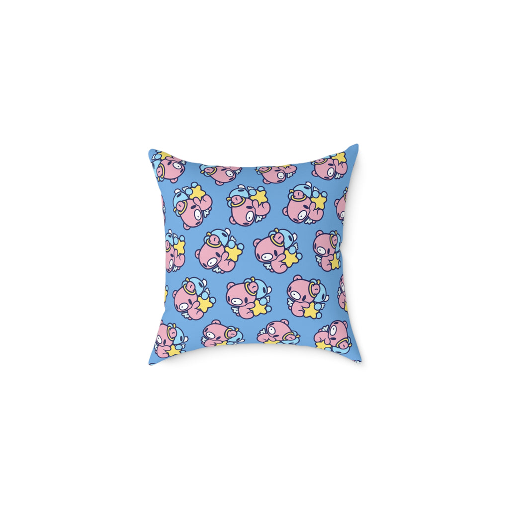 Gloomy Gemini Zodiac Square Poly Canvas Pillow