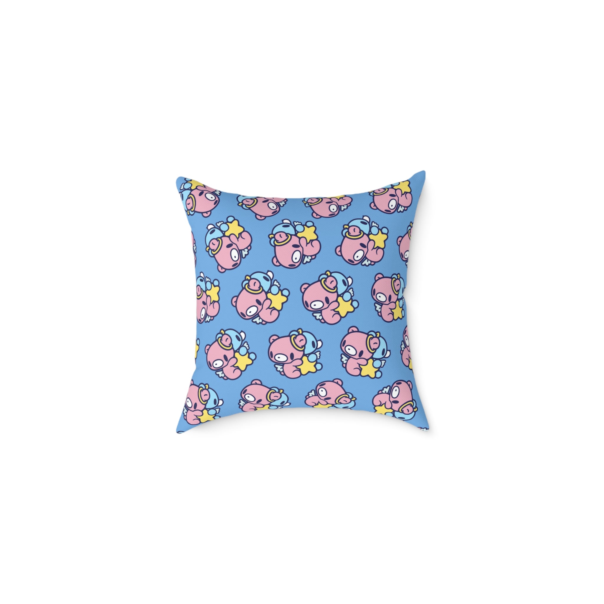 Gloomy Gemini Zodiac Square Poly Canvas Pillow