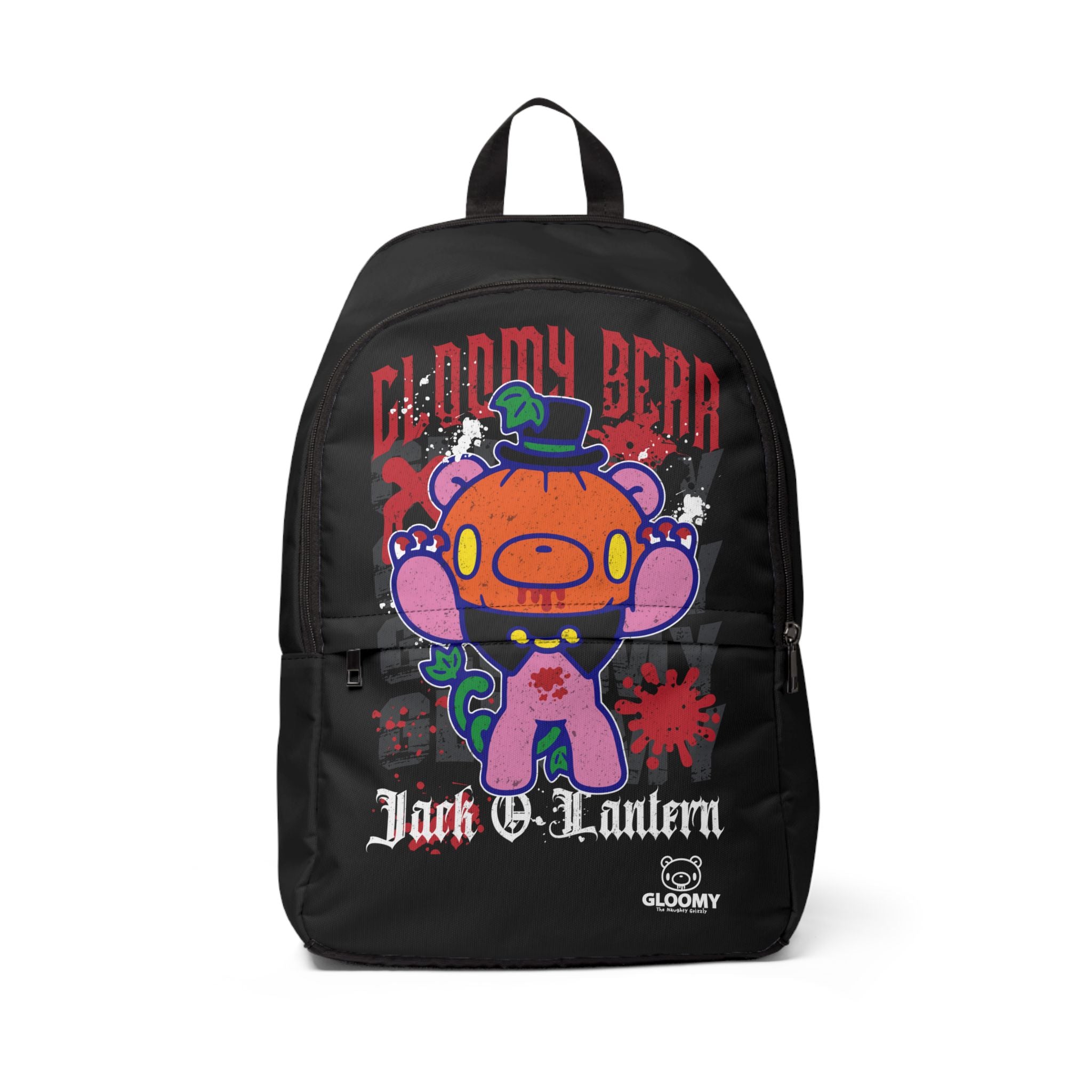 Jack O lantern Gloomy Halloween Unisex Fabric Backpack