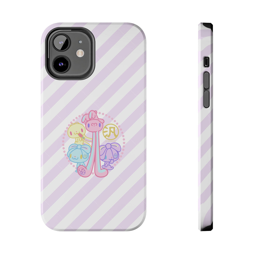 Group Pastel All Purpose Bunny - iPhone Case