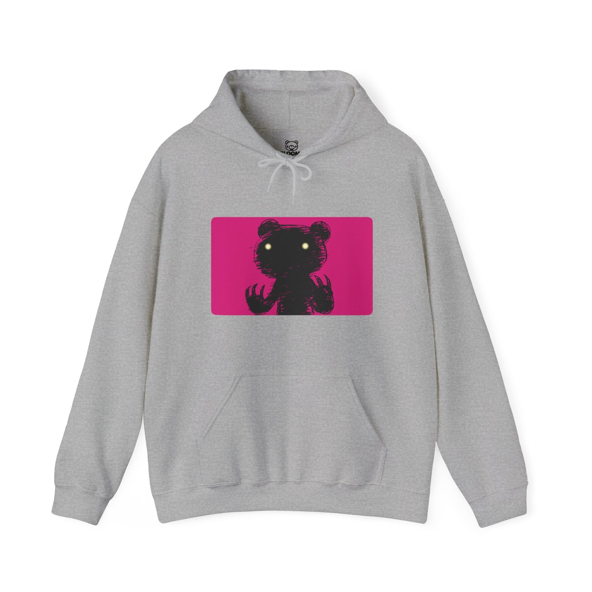 Pink Block Abstraction Gloomy Bear Unisex Hooded Sweatshirt