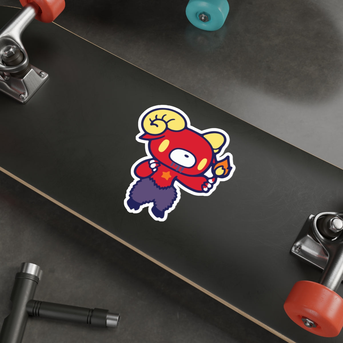 Gloomy Zodiac Aries Die-Cut Stickers