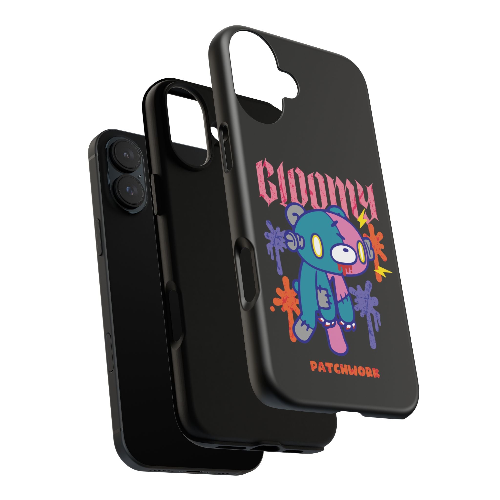 gloomy bear Halloween patchwork Phone Case