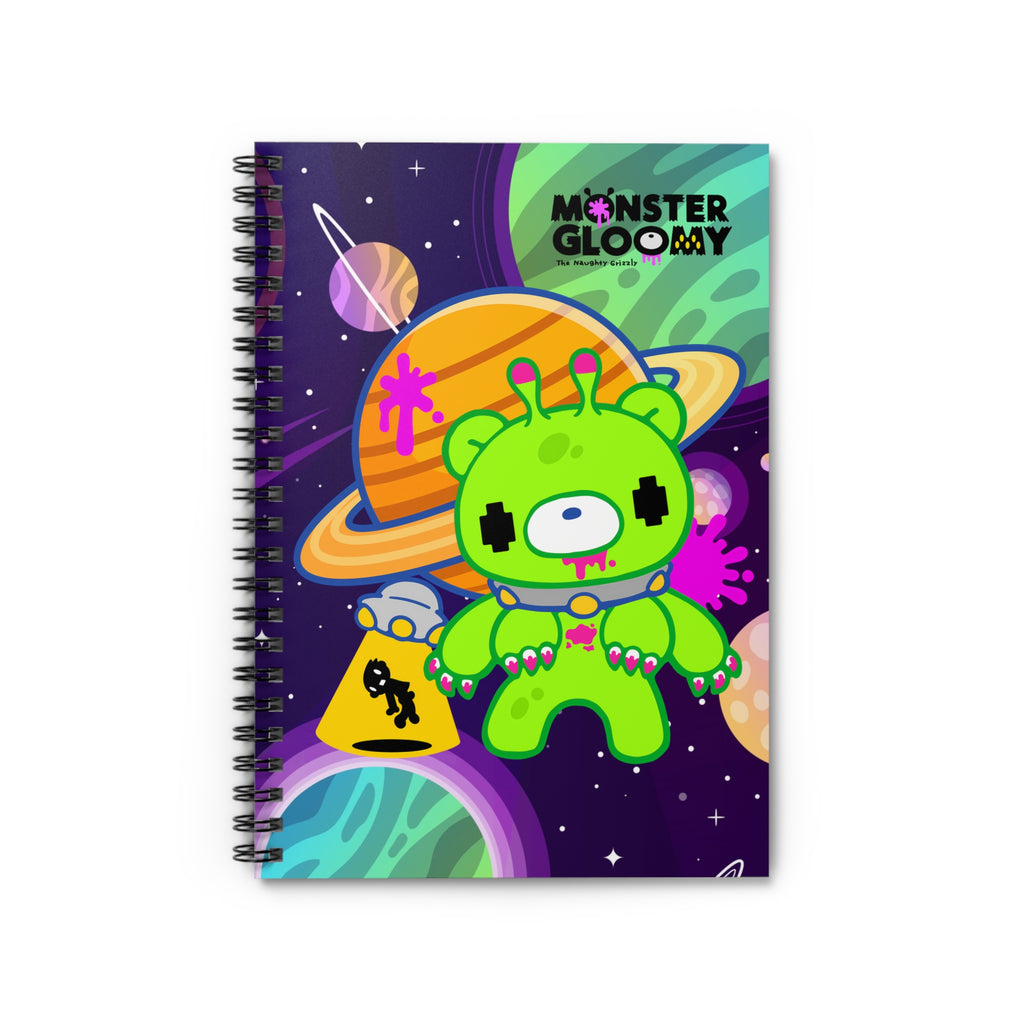 Gloomy Alien Monster Spiral Notebook