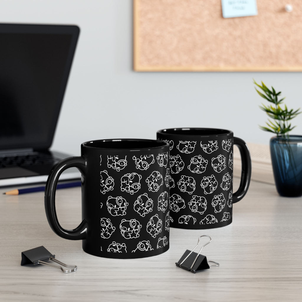 gloomy gemini zodiac Black Mug (11oz, 15oz)