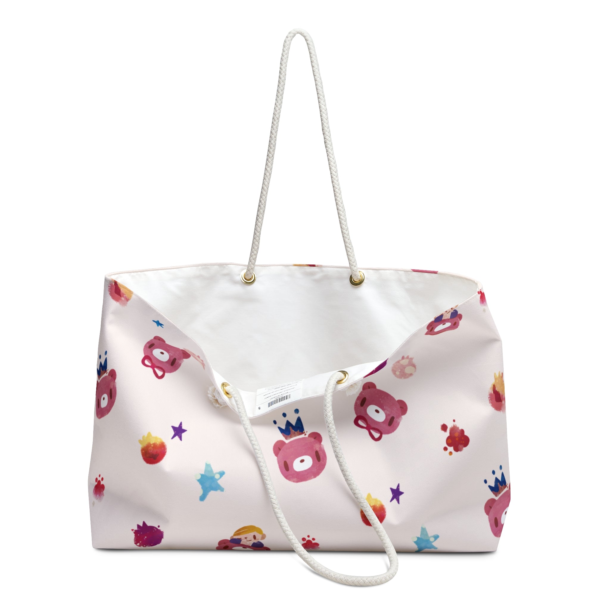 Gloomy Head Pastel Pattern Weekender Beach Bag