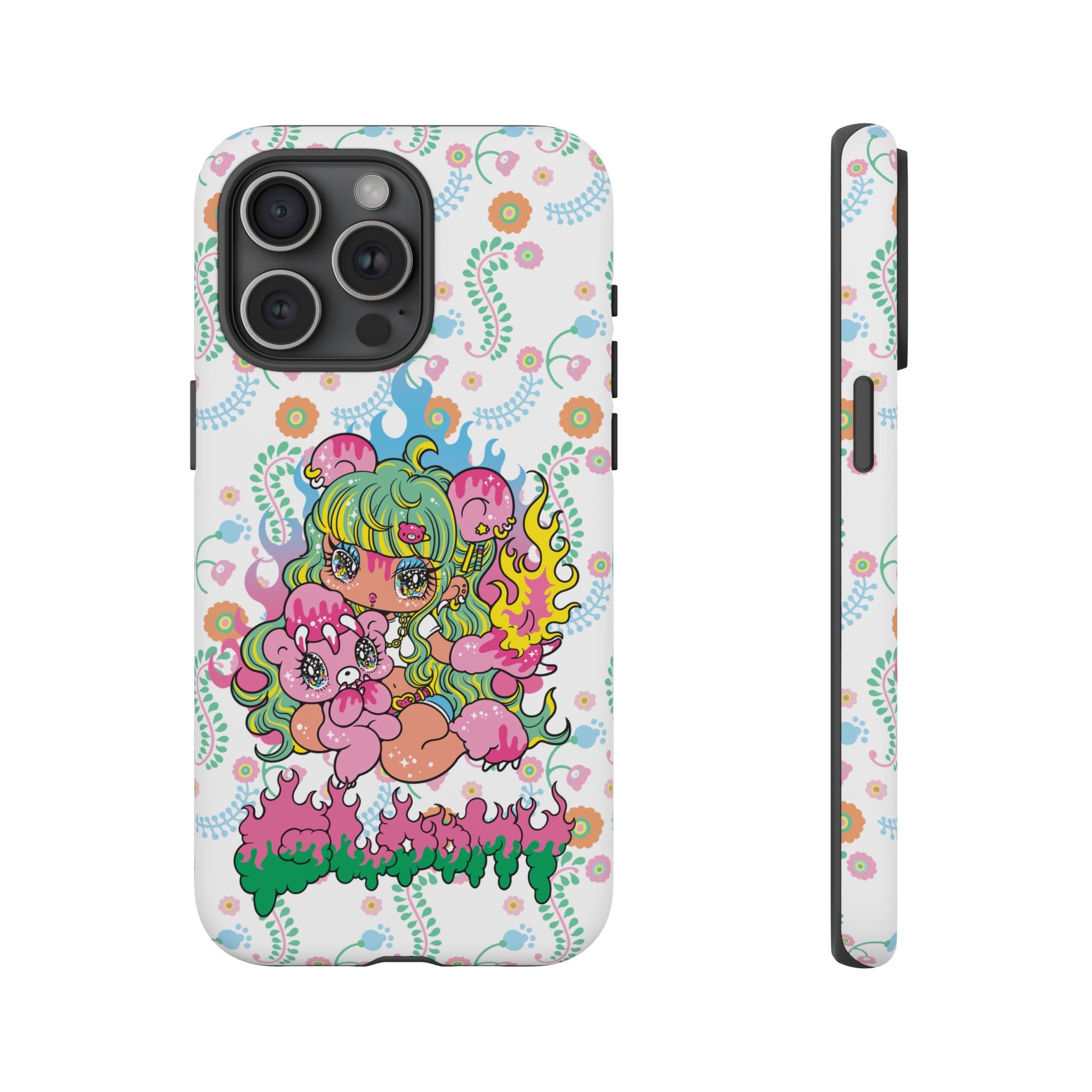 YURIE SEKIYA X GLOOMY BEAR ⭐️ FIRE GIRL PHONE CASE