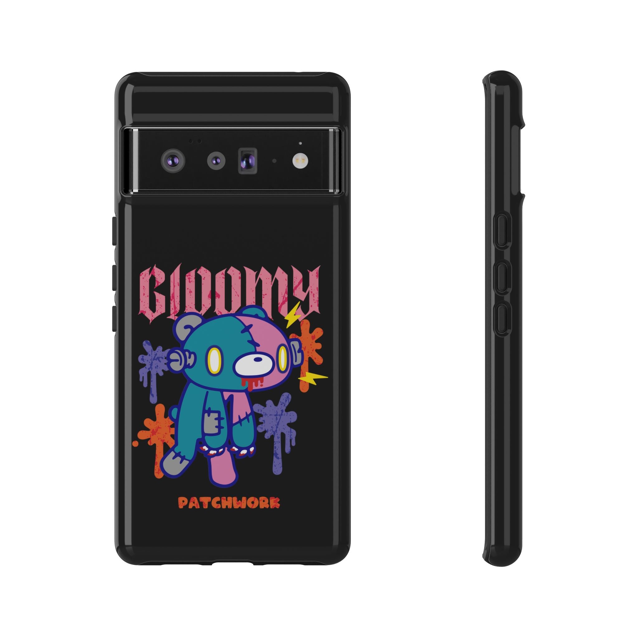 gloomy bear Halloween patchwork Phone Case