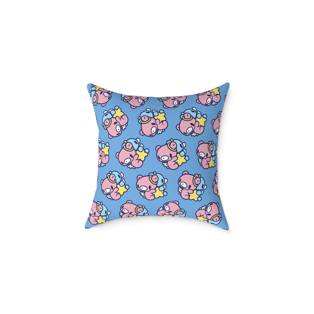 Gloomy Gemini Zodiac Square Poly Canvas Pillow