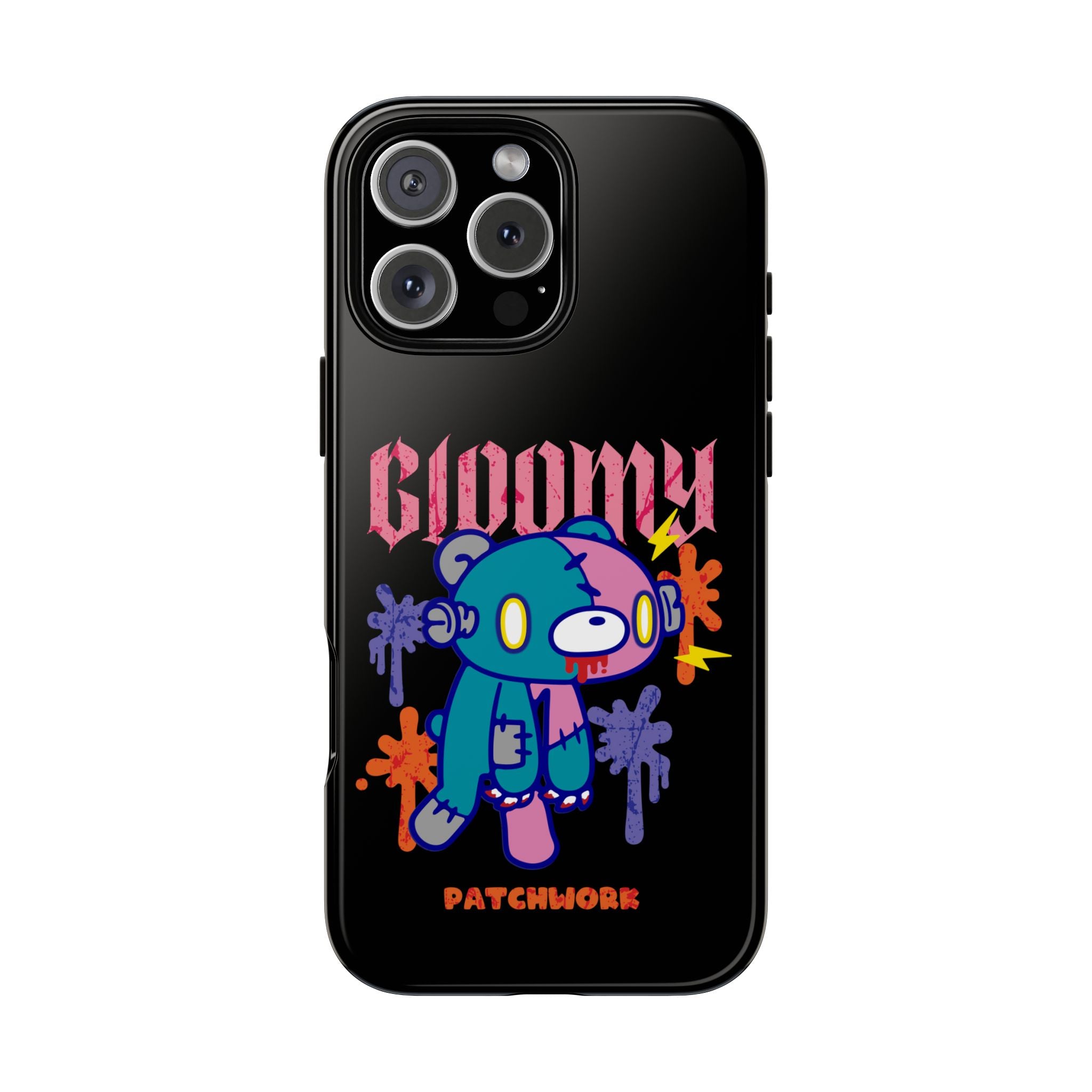 gloomy bear Halloween patchwork Phone Case