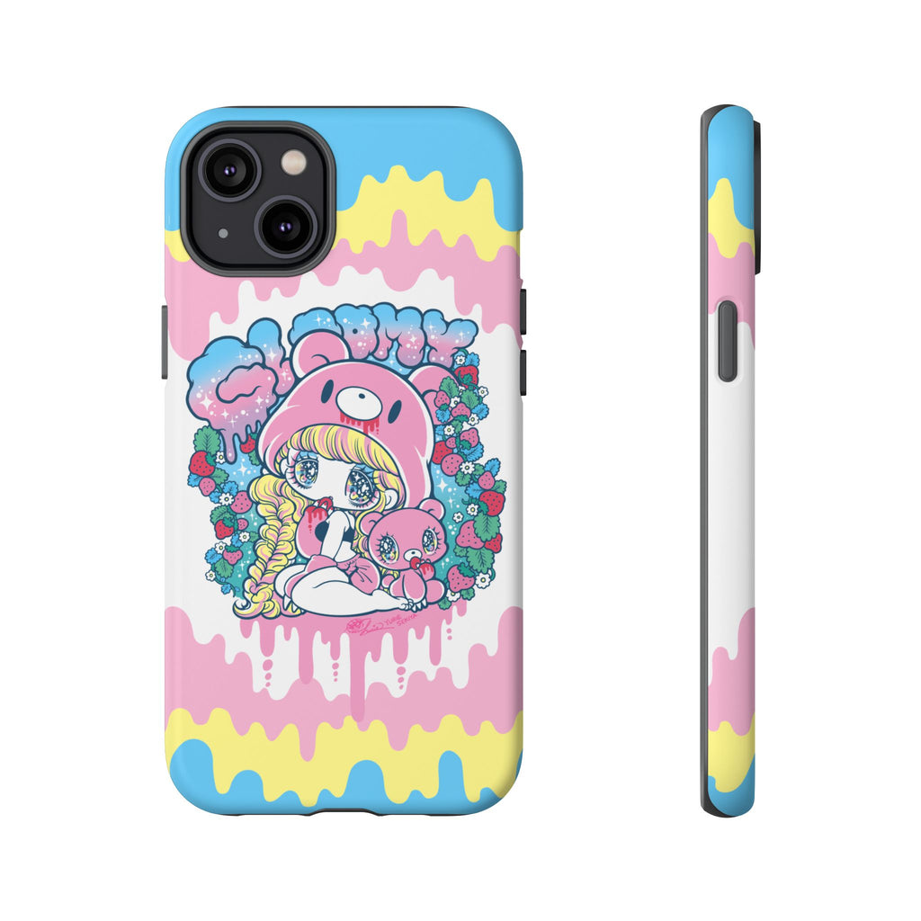 YURIE SEKIYA x GLOOMY BEAR ⭐️ GLOOMY-GIRL STRAWBERRY PHONE CASE