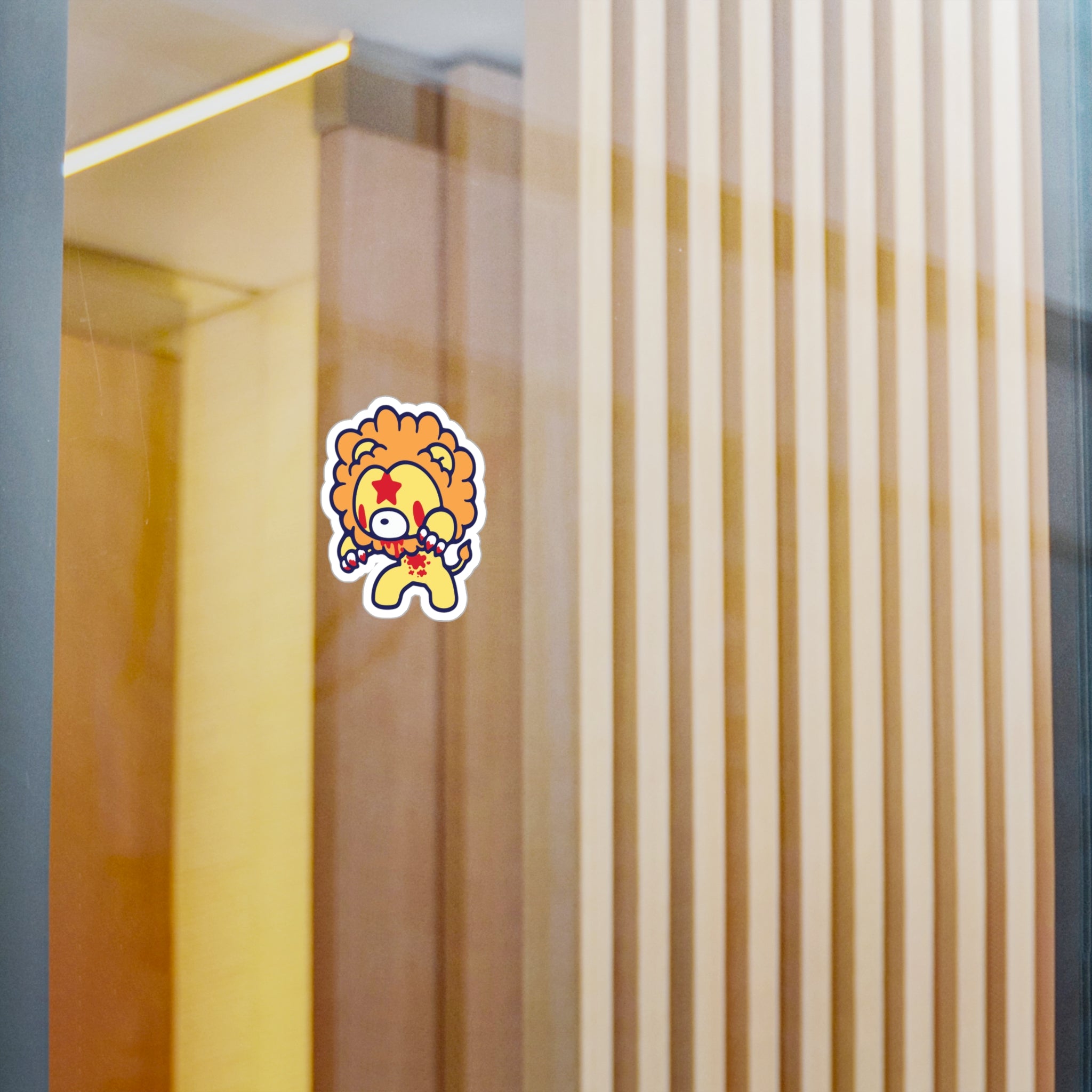 Leo Zodiac Gloomy Bear Kiss-Cut Vinyl Decals