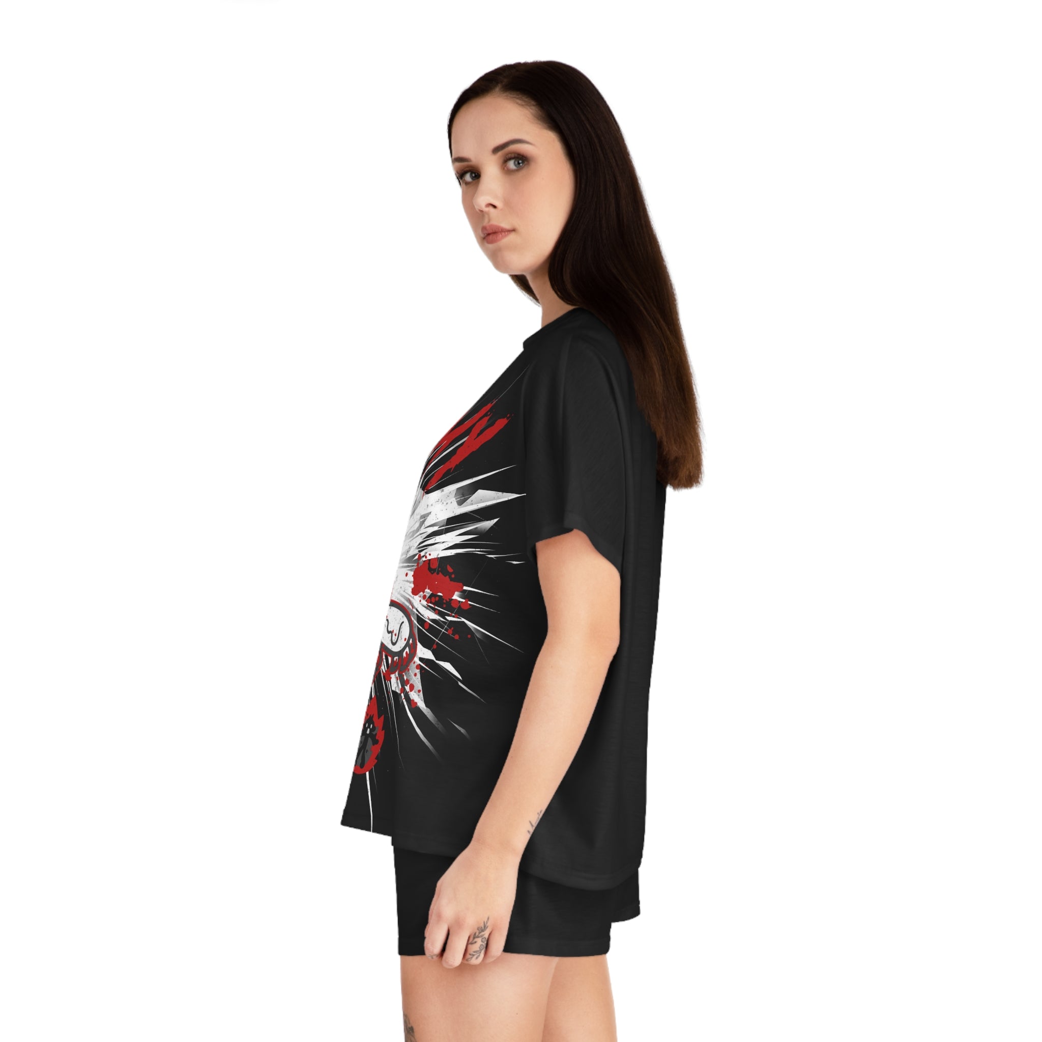 Wax Gloomy Halloween - Women's Short Pajama Set (AOP)