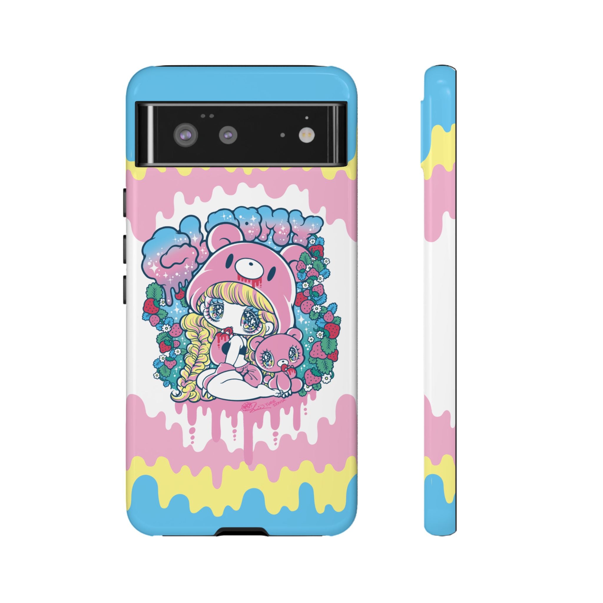 YURIE SEKIYA x GLOOMY BEAR ⭐️ GLOOMY-GIRL STRAWBERRY PHONE CASE