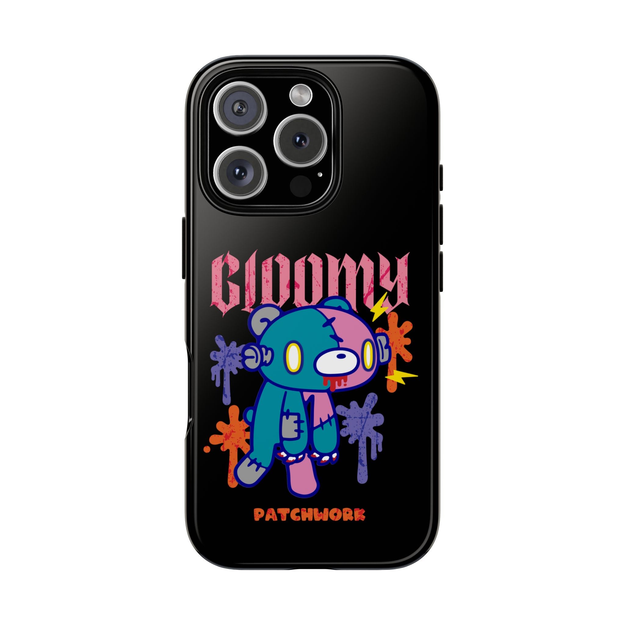 gloomy bear Halloween patchwork Phone Case