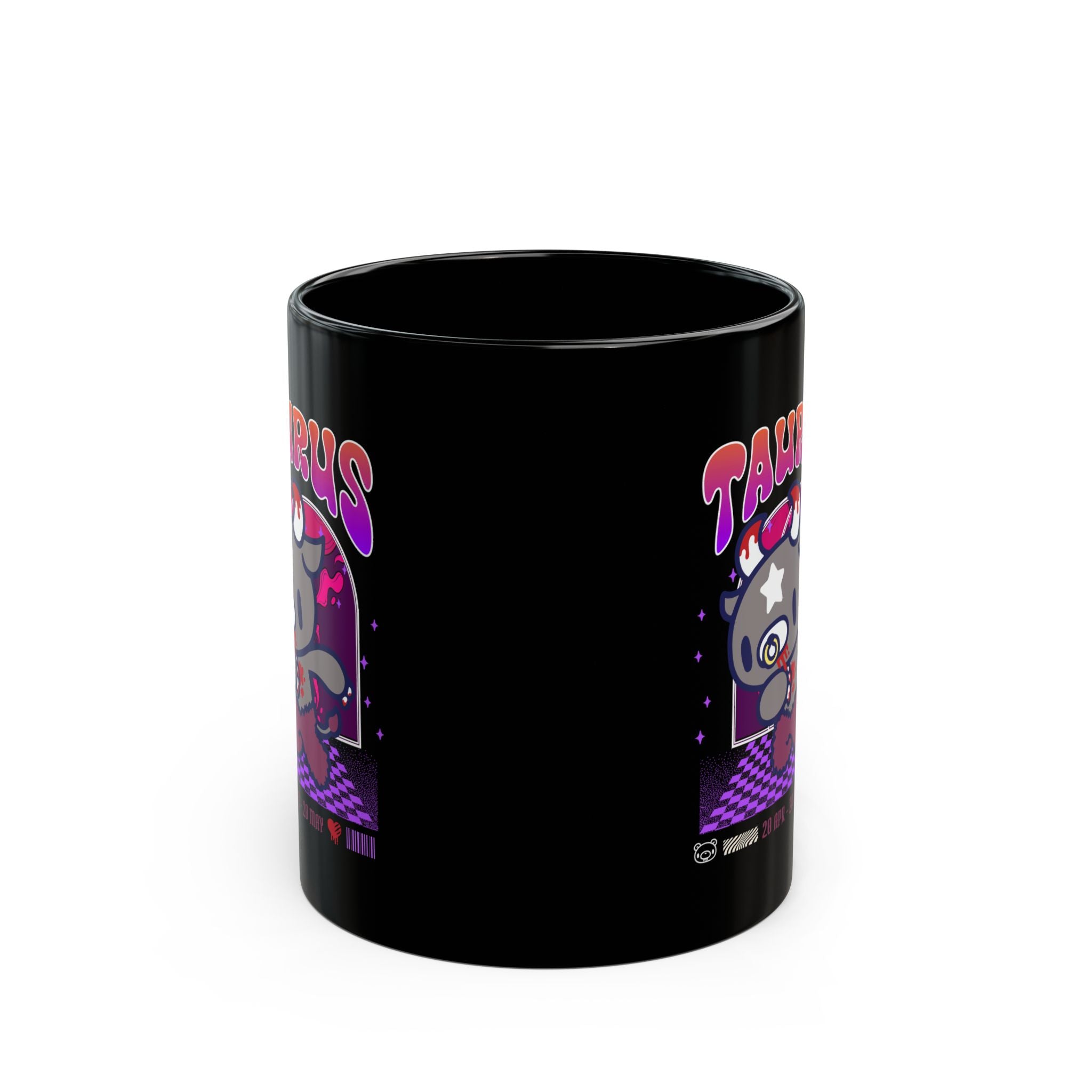 Gloomy Taurus zodiac Black Mug (11oz, 15oz)