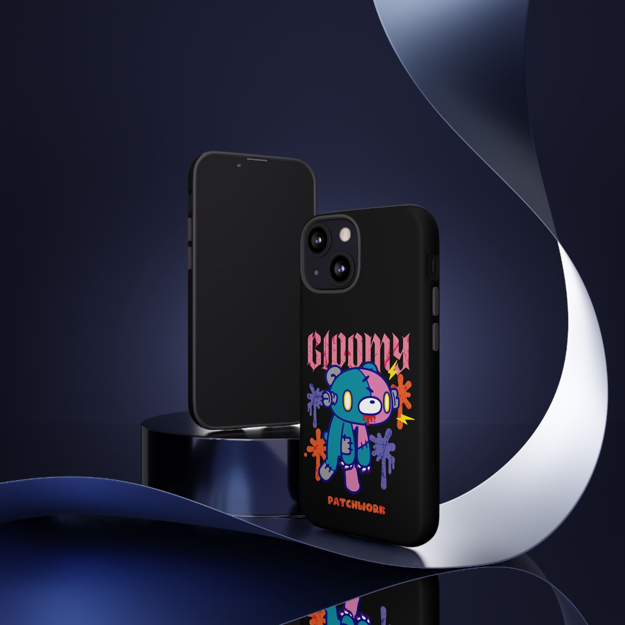 gloomy bear Halloween patchwork Phone Case