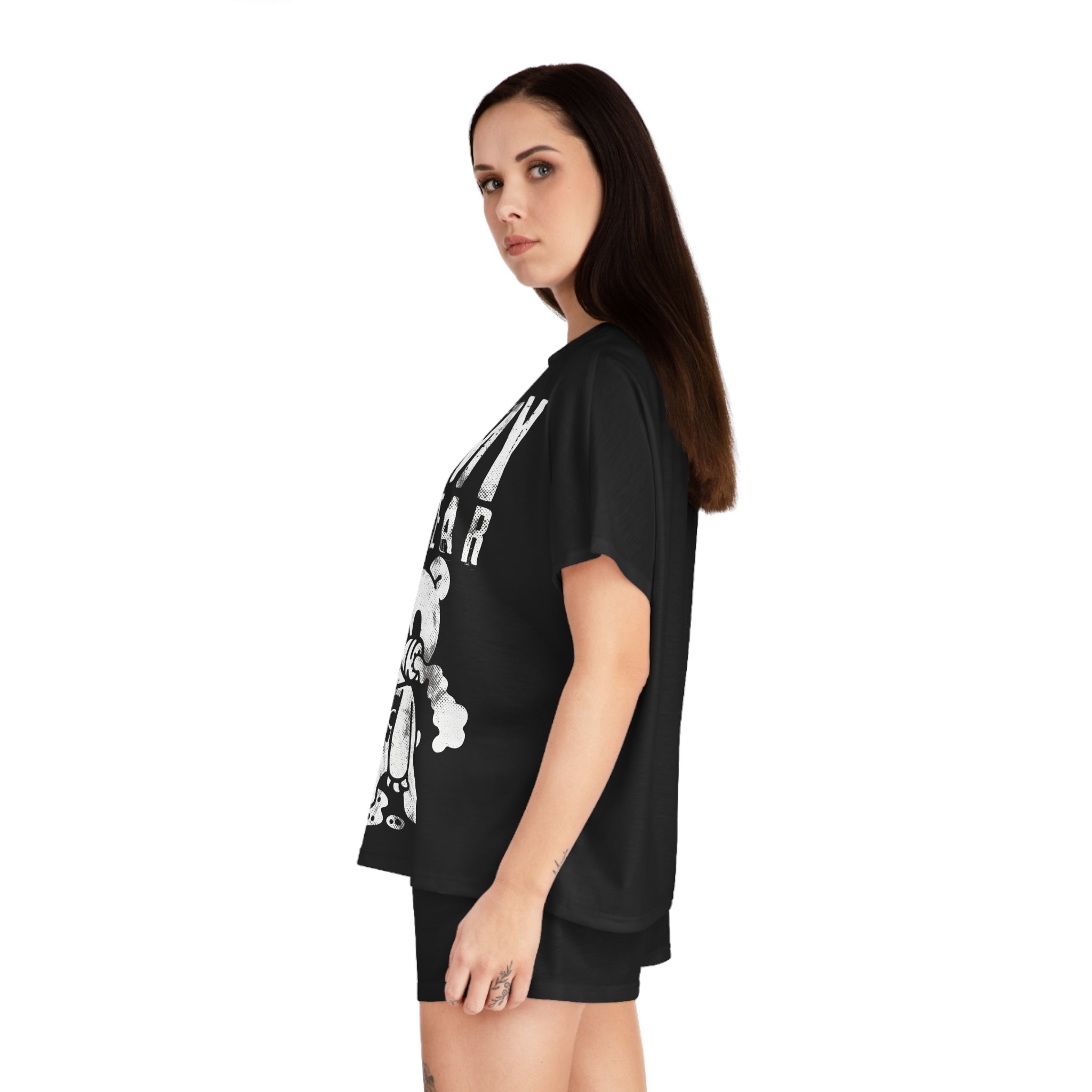 Gloomy Toxic Trash - Women's Short Pajama Set (AOP)