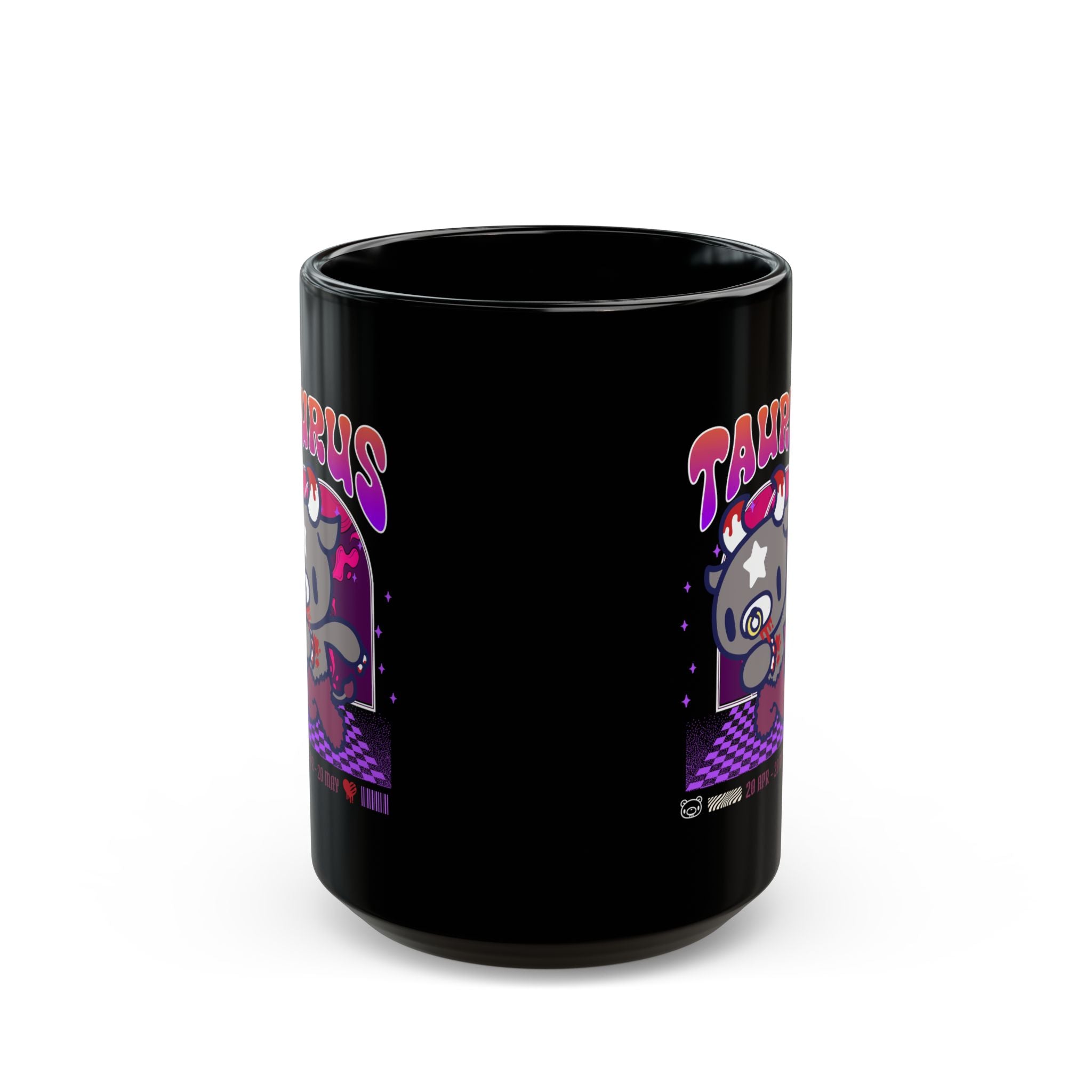 Gloomy Taurus zodiac Black Mug (11oz, 15oz)