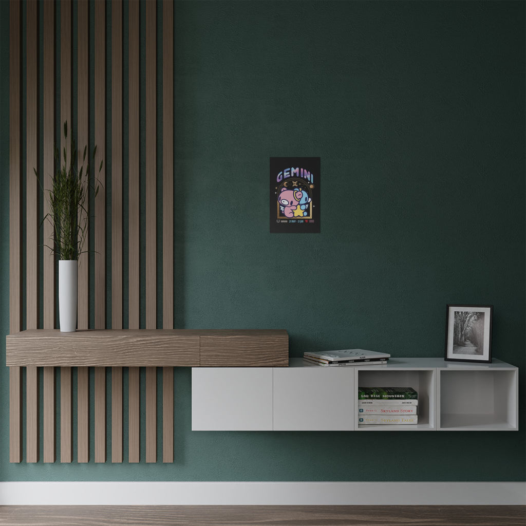Gloomy gemini Zodiac Satin Posters (300gsm)