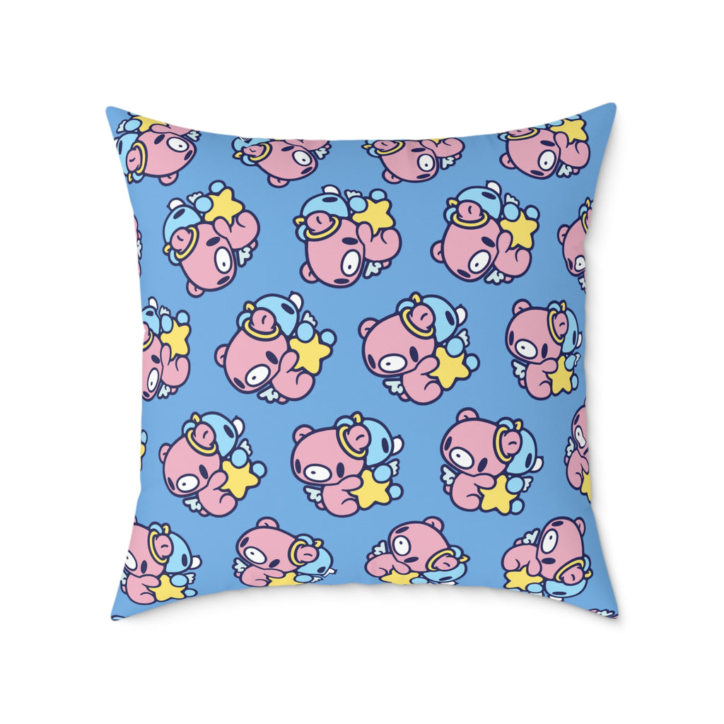 Gloomy Gemini Zodiac Square Poly Canvas Pillow