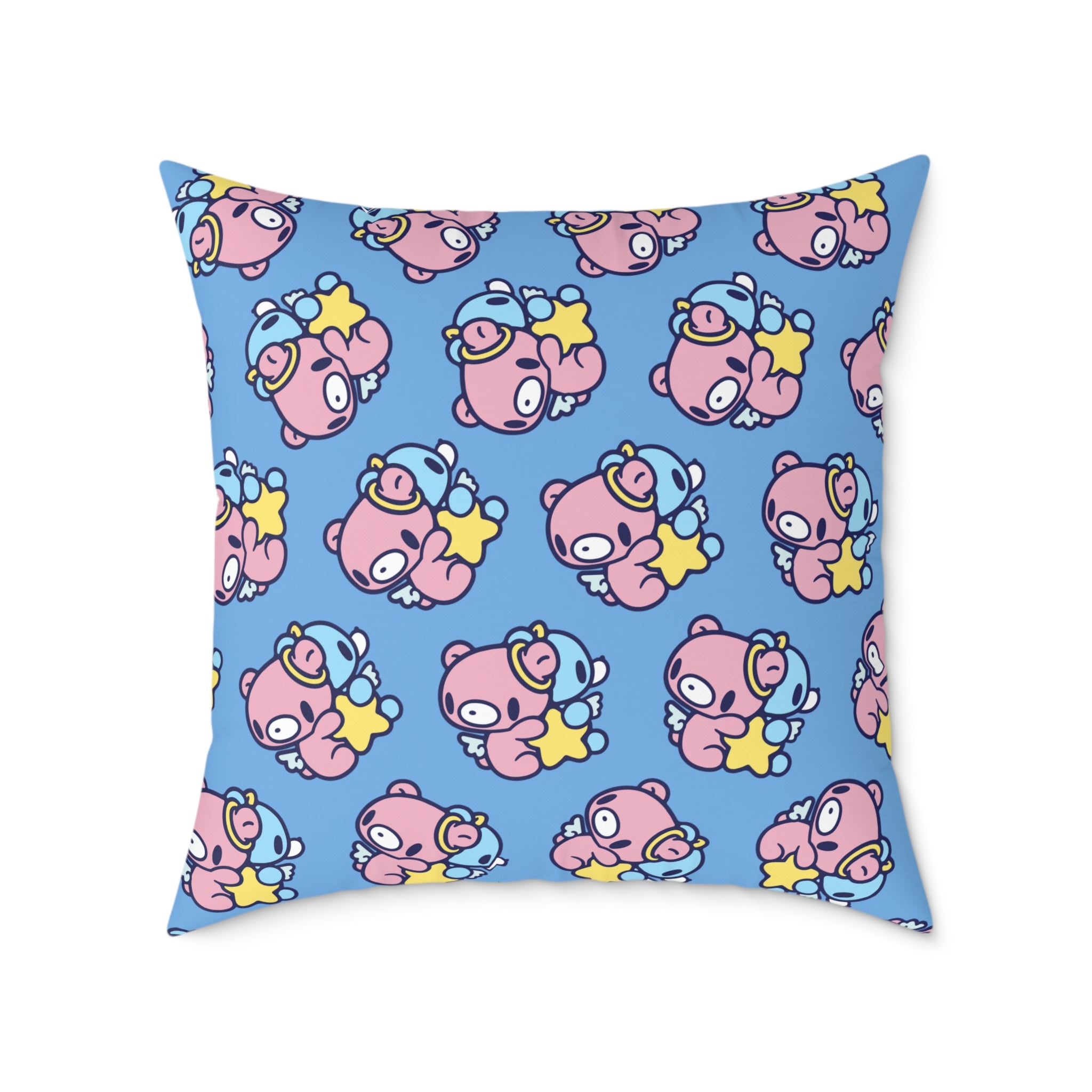 Gloomy Gemini Zodiac Square Poly Canvas Pillow