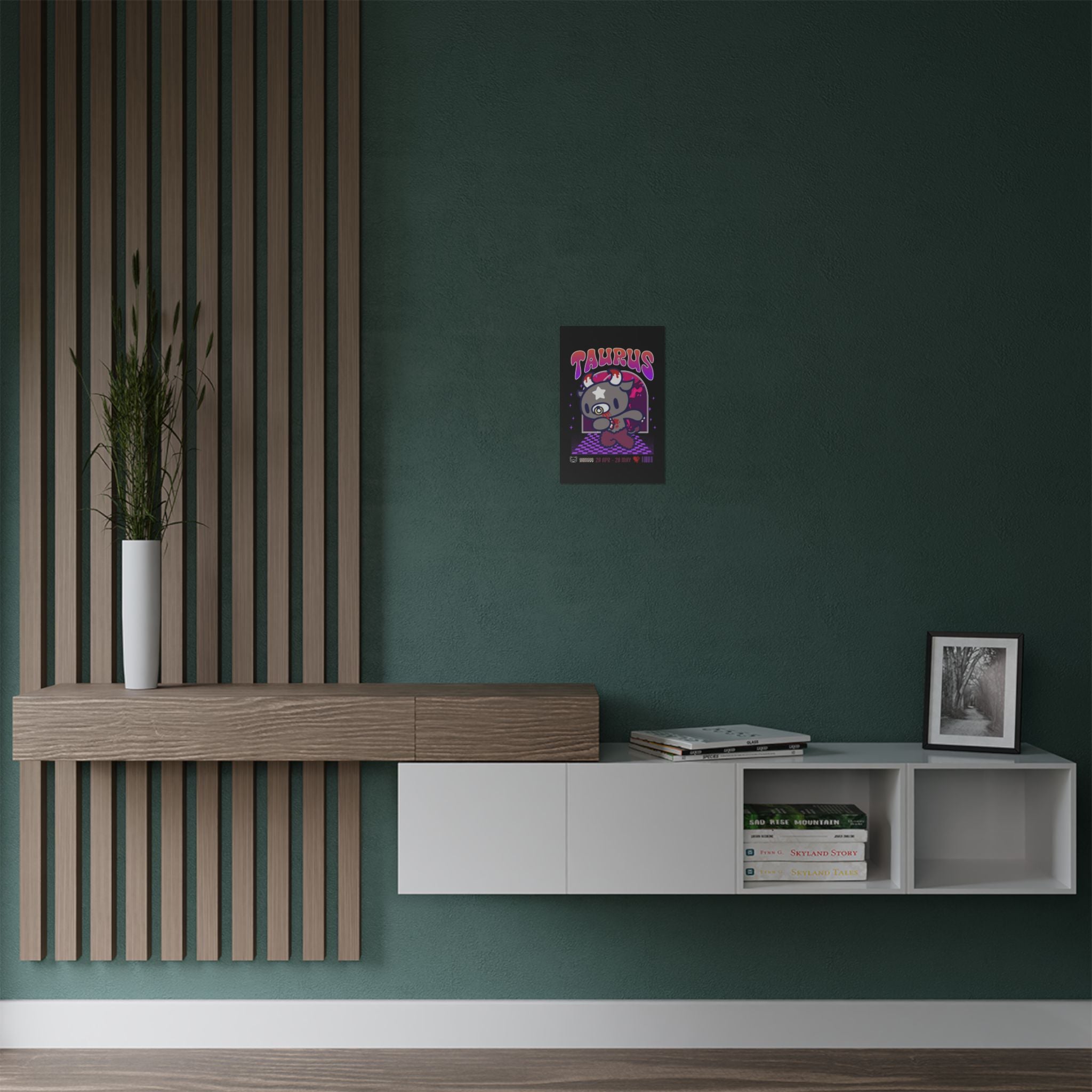 Gloomy Taurus Zodiac Satin Posters (300gsm)