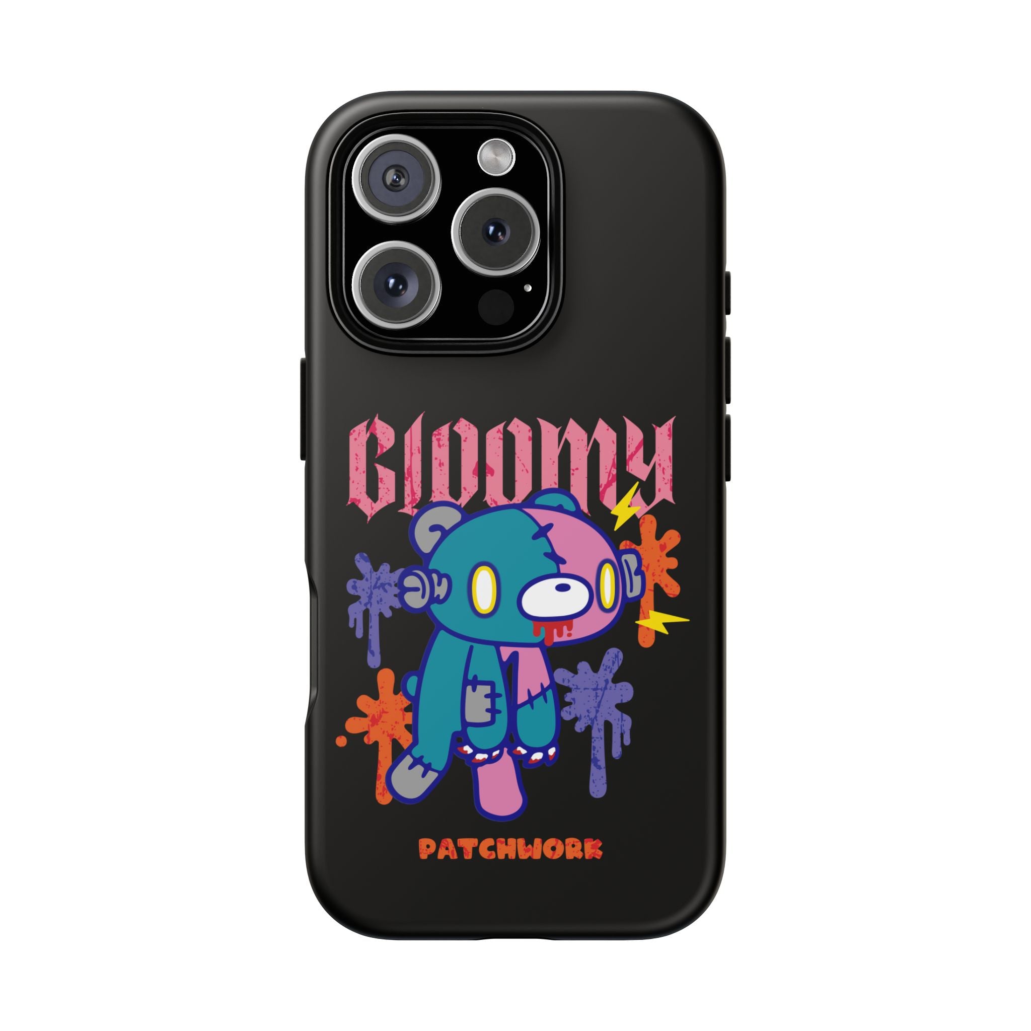 gloomy bear Halloween patchwork Phone Case